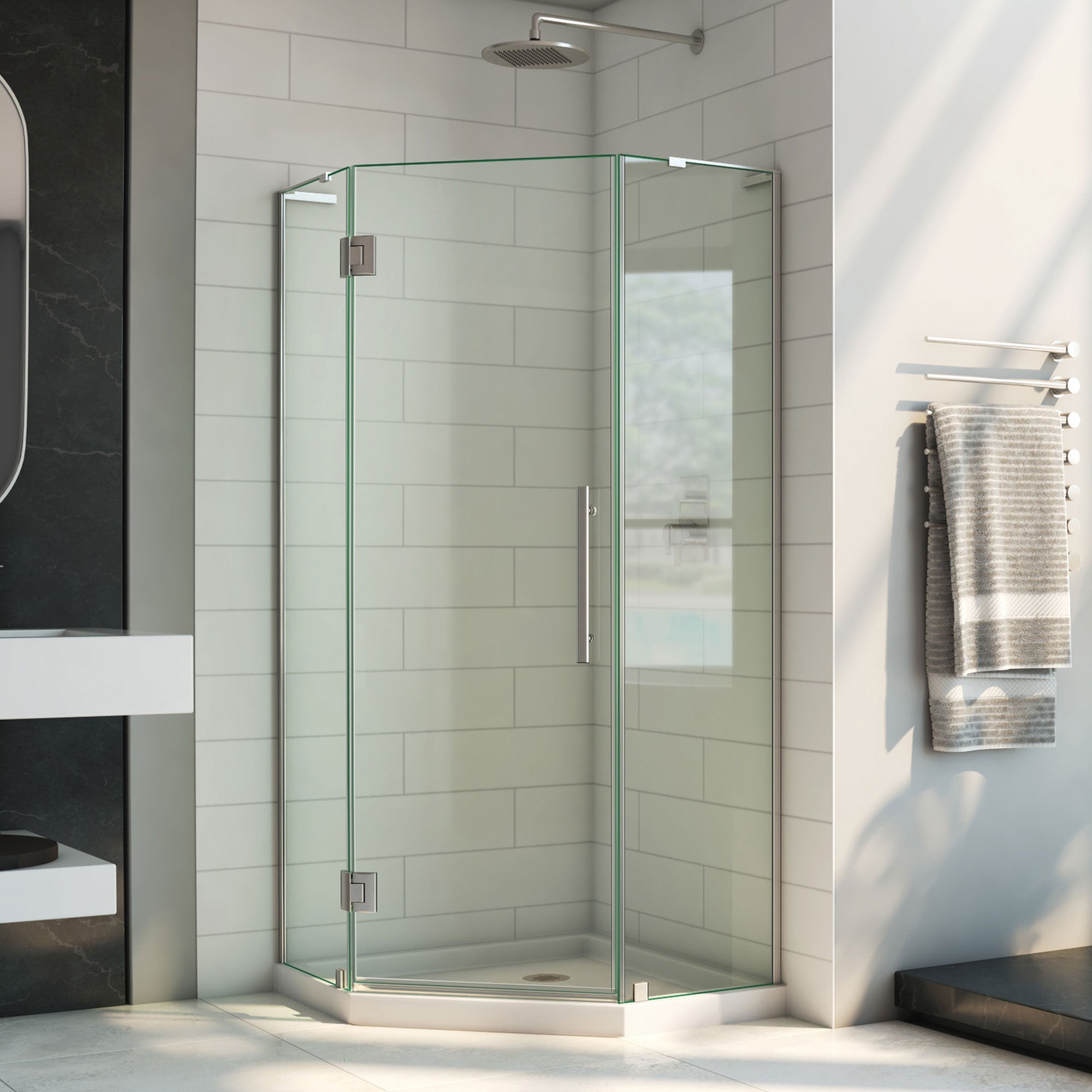 DreamLine Prism Plus 36" W Shower Enclosure Kit