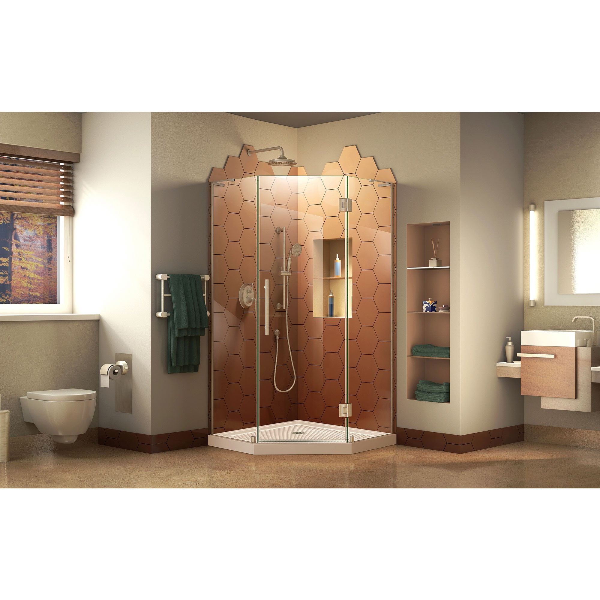 DreamLine Prism Plus 40" W Shower Enclosure Kit