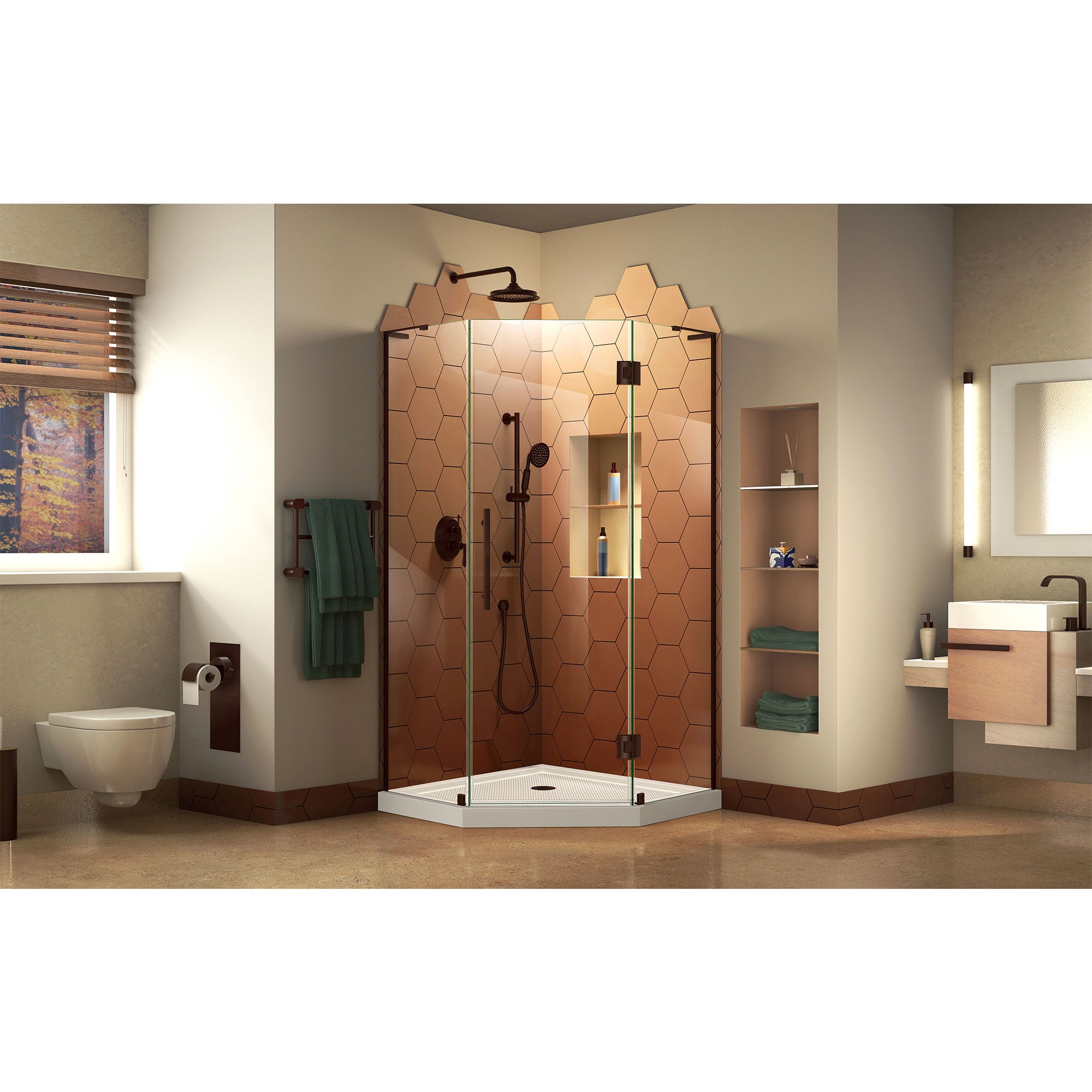 DreamLine Prism Plus 42" W Shower Enclosure Kit