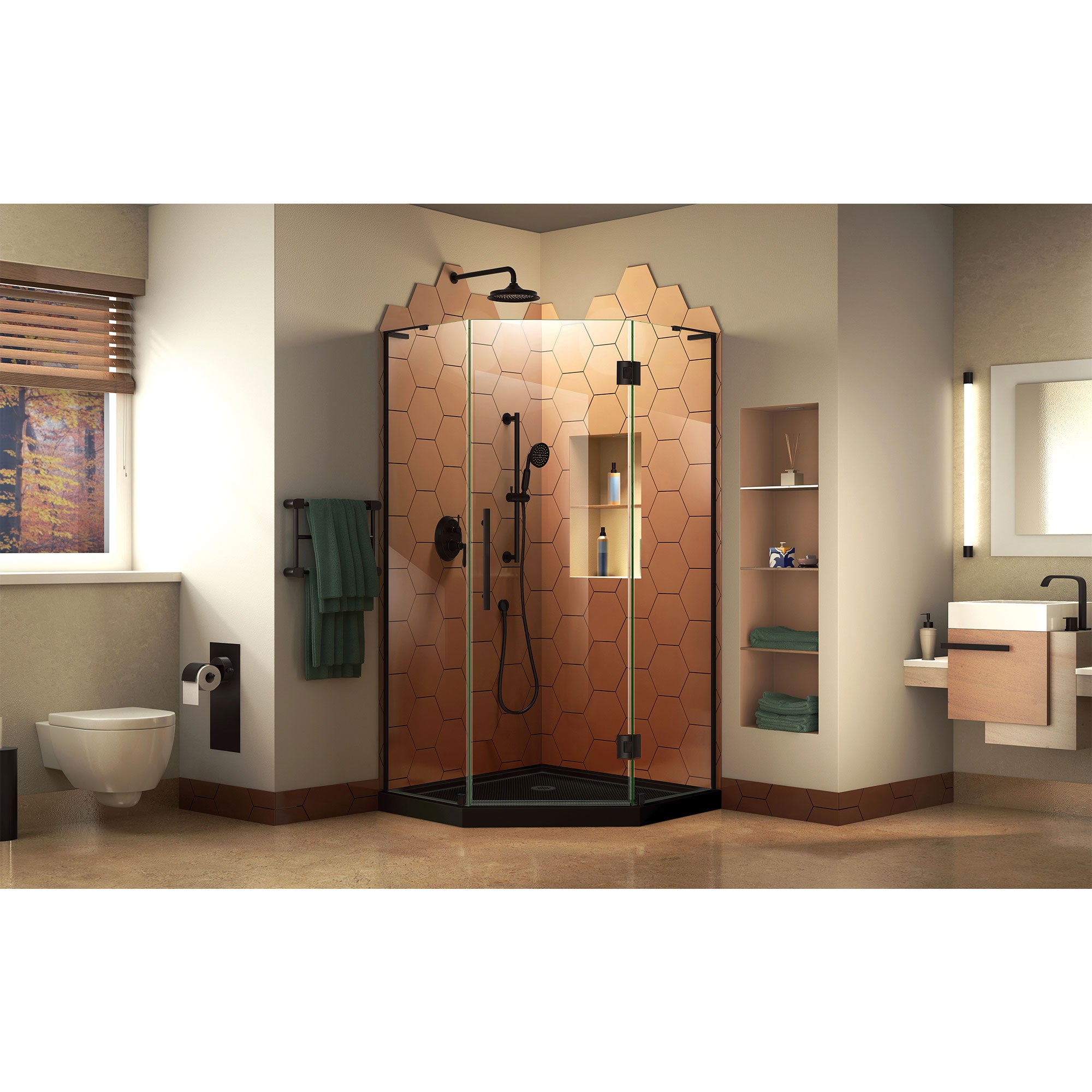 DreamLine Prism Plus 38" W Shower Enclosure Kit