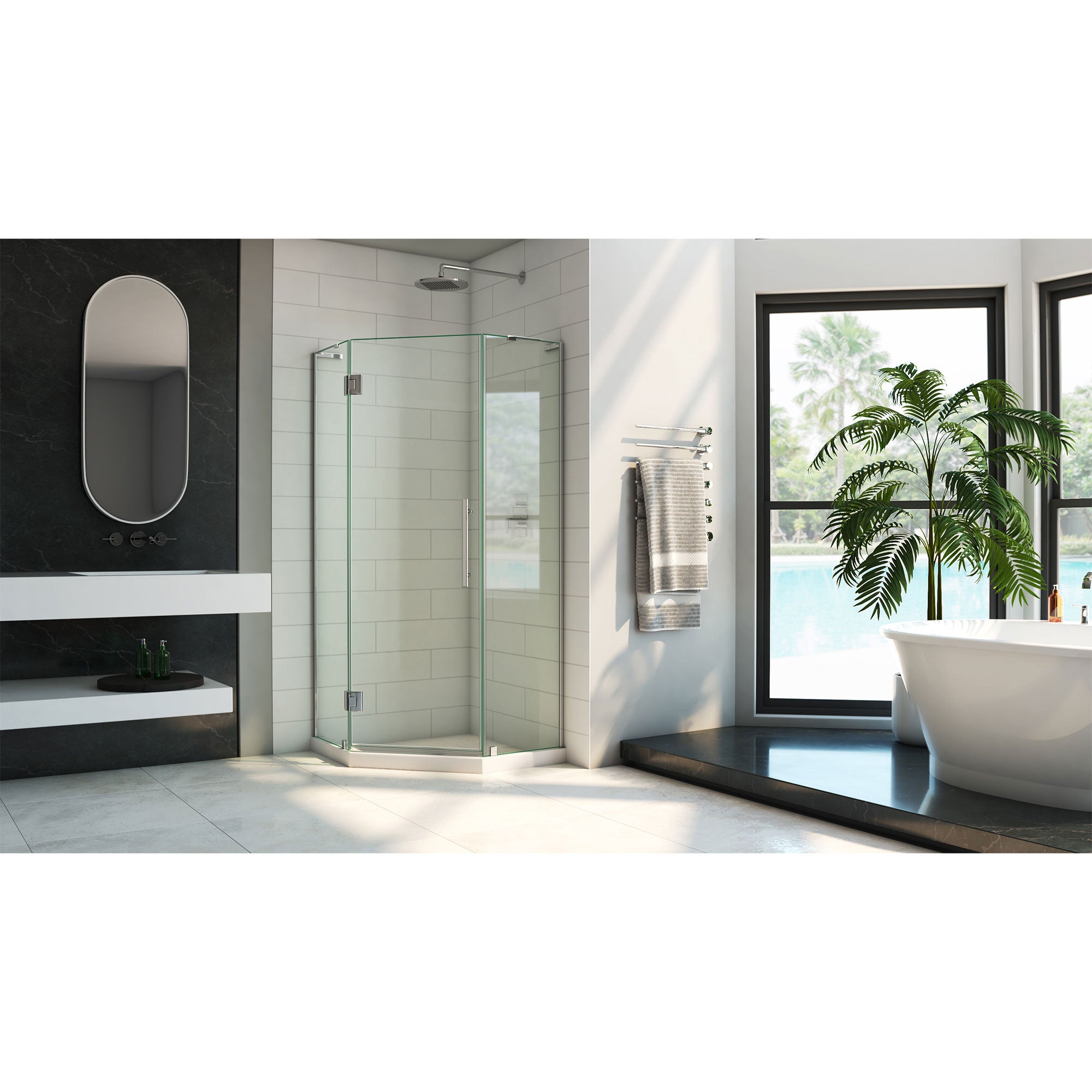 DreamLine Prism Plus 34" W Shower Enclosure