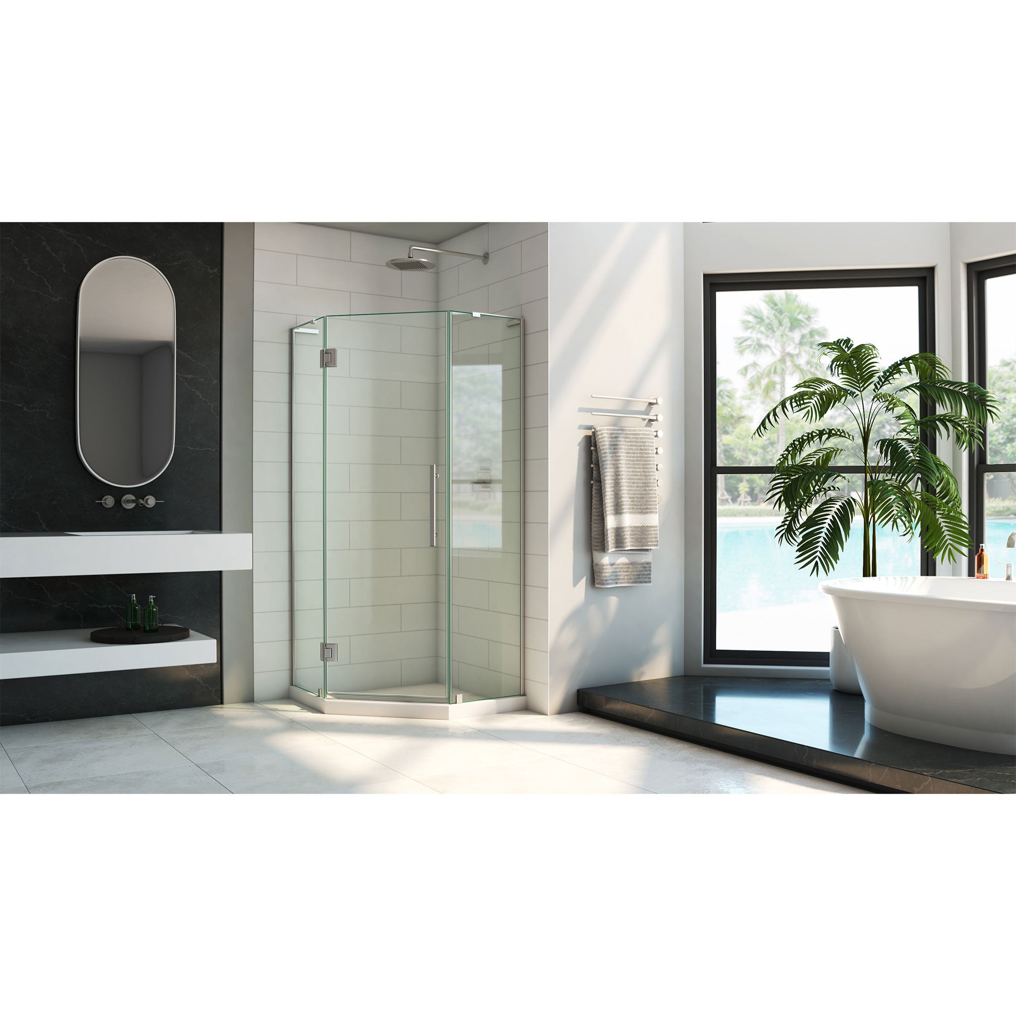 DreamLine Prism Plus 34" W Shower Enclosure