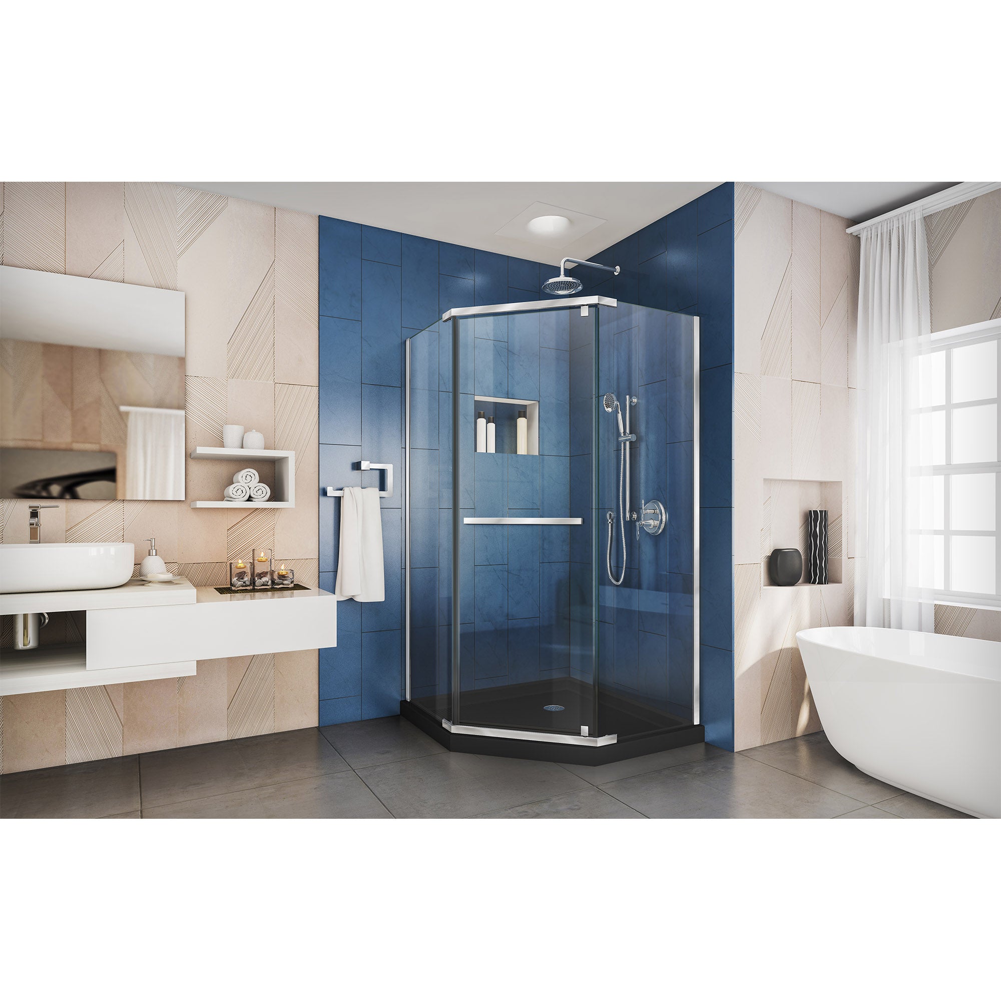 DreamLine Prism 40" W Shower Enclosure Kit