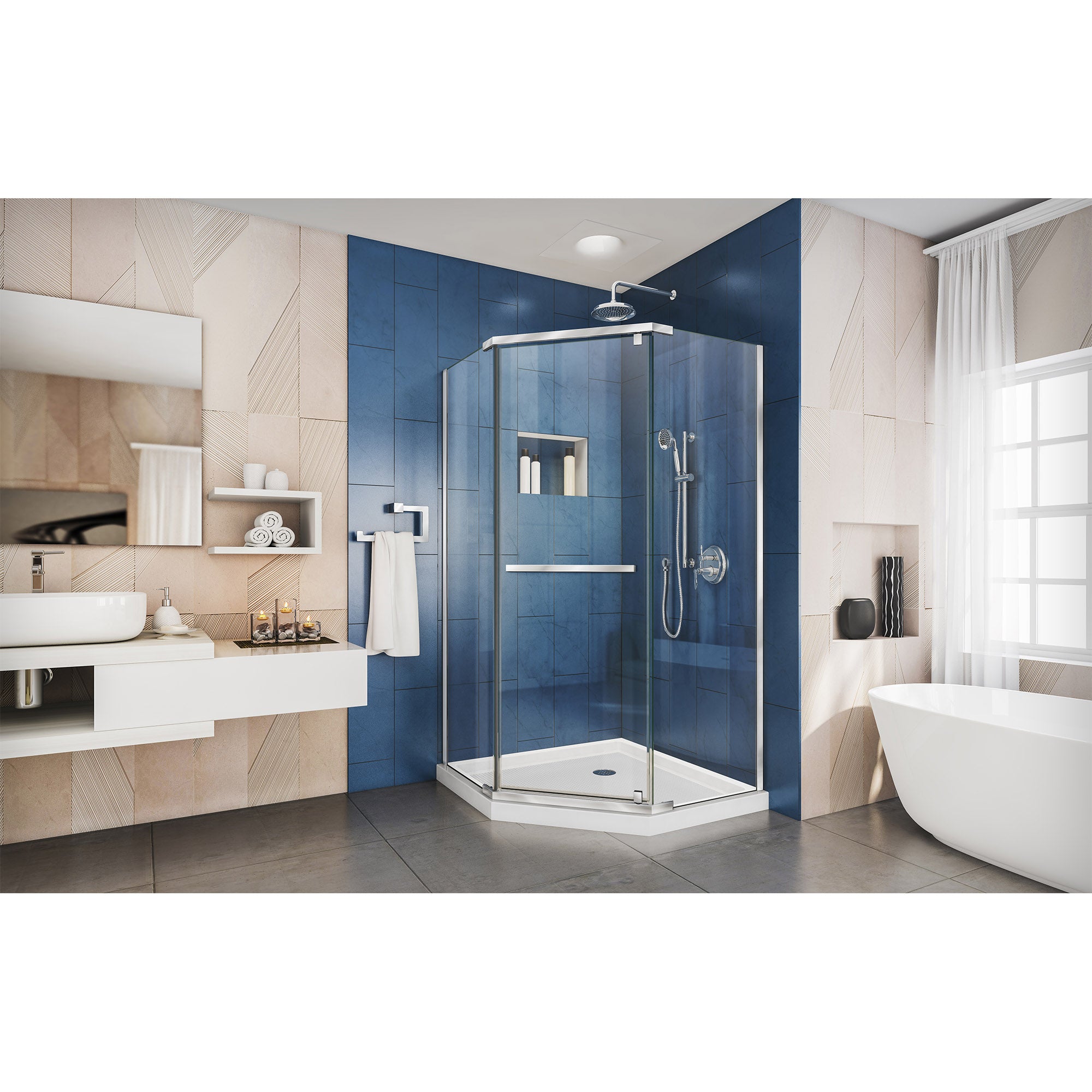 DreamLine Prism 38.13" W Shower Enclosure