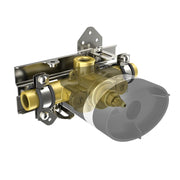 in2aqua thermostatic valve rough-in, with in2itiv rough-in mounting system