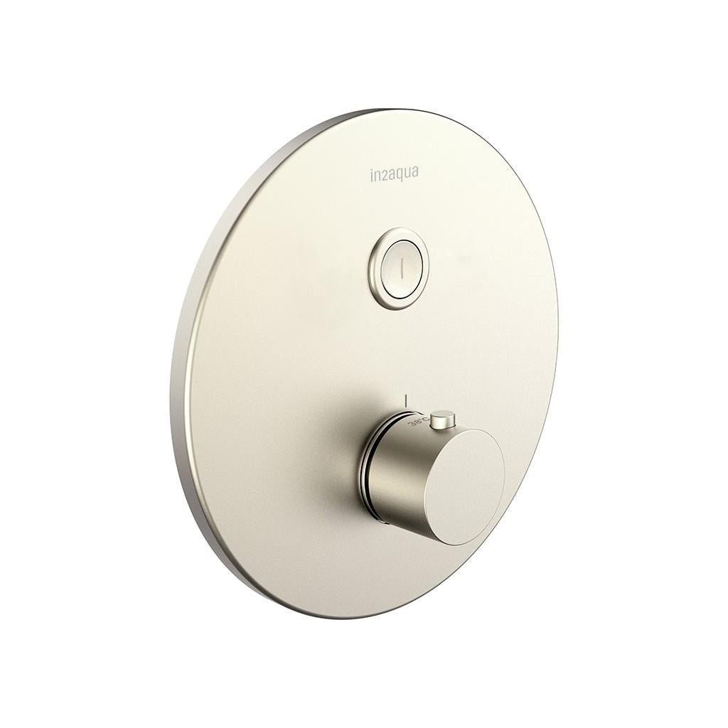 in2aqua Urban thermostatic valve trim kit with 1 push-button