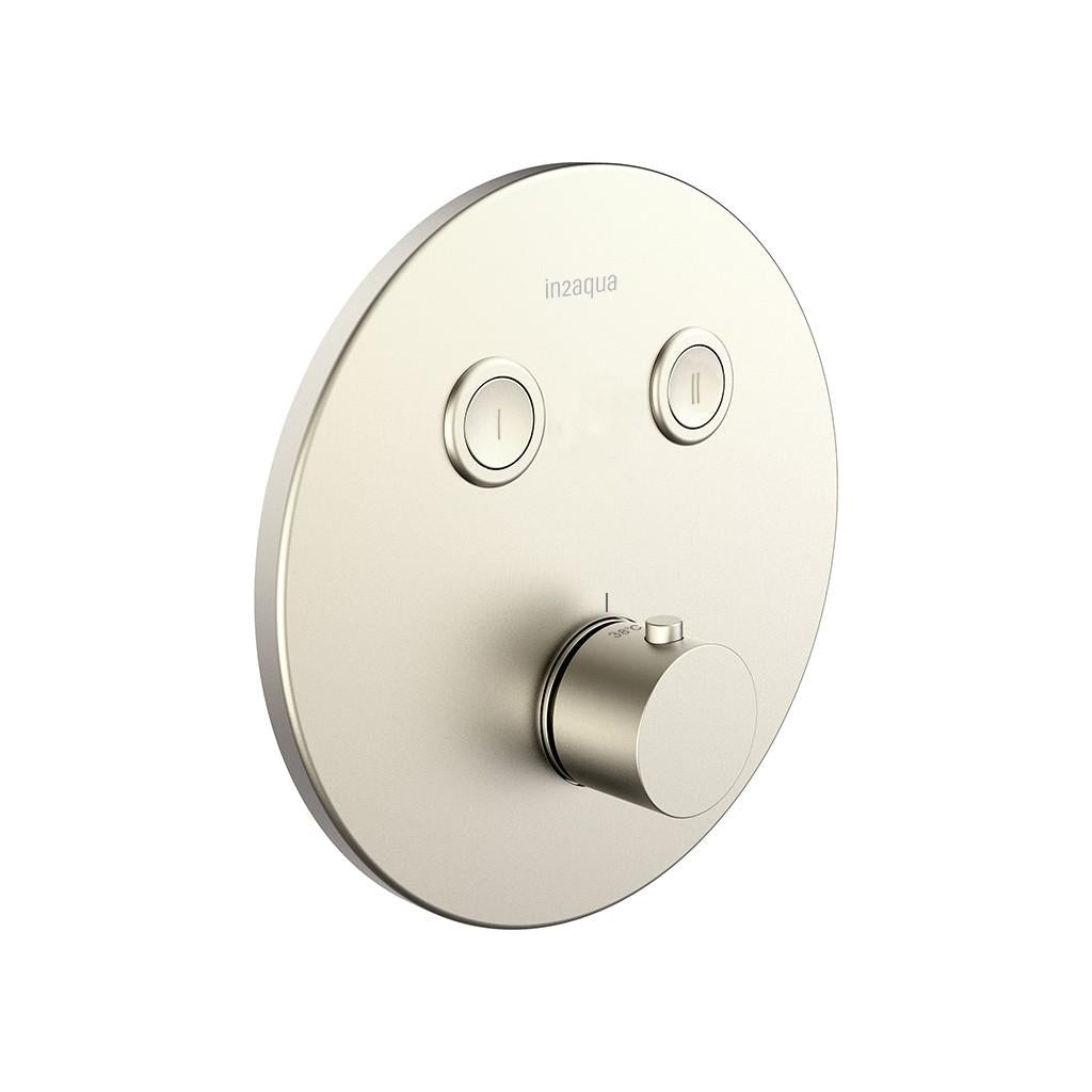 in2aqua Urban thermostatic valve trim kit with 2 push-button
