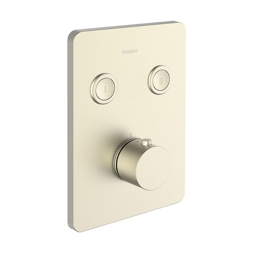 in2aqua Urban X thermostatic valve trim kit with 2 push-button
