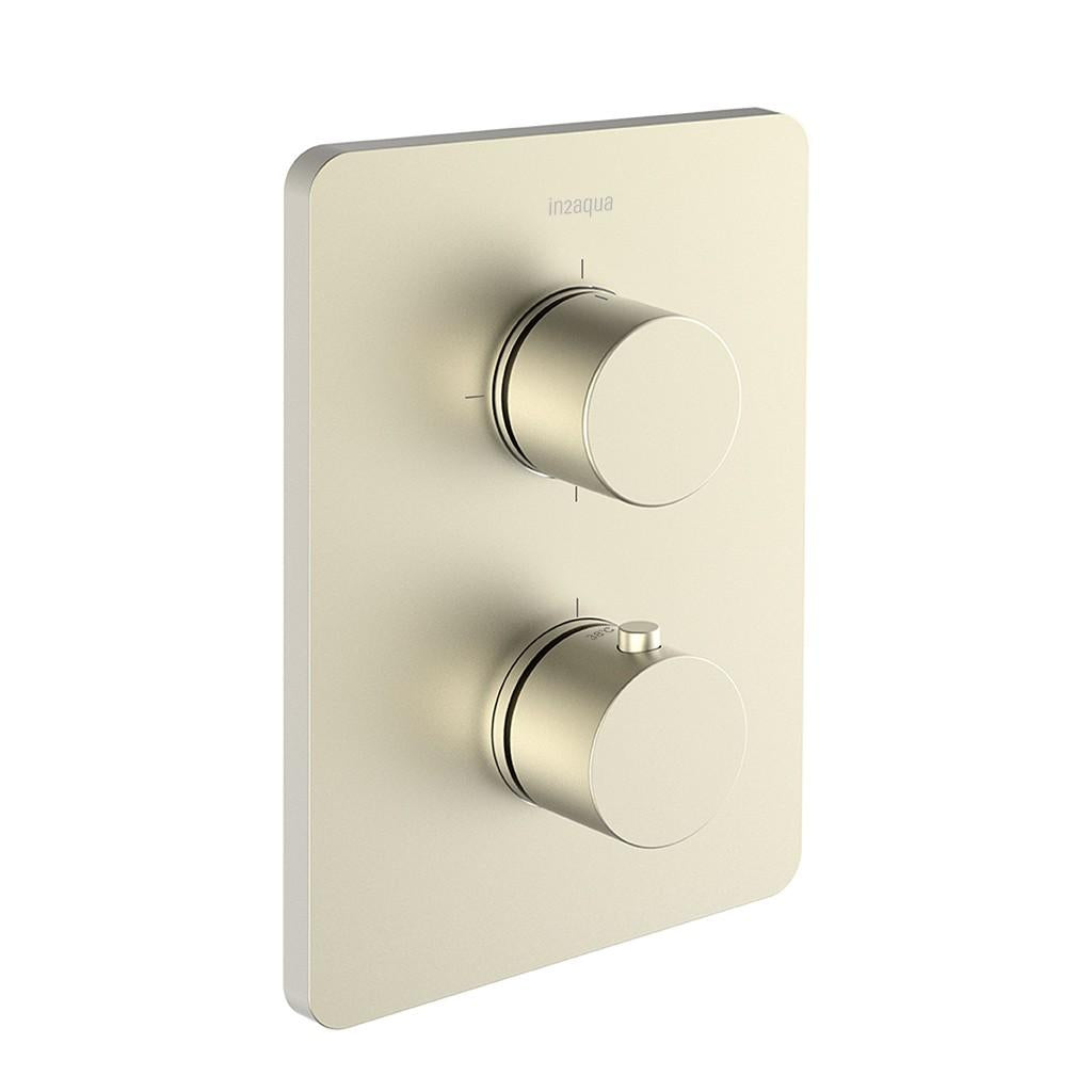 in2aqua Urban X thermostatic valve trim kit with integrated stop, volume control and manual diverter