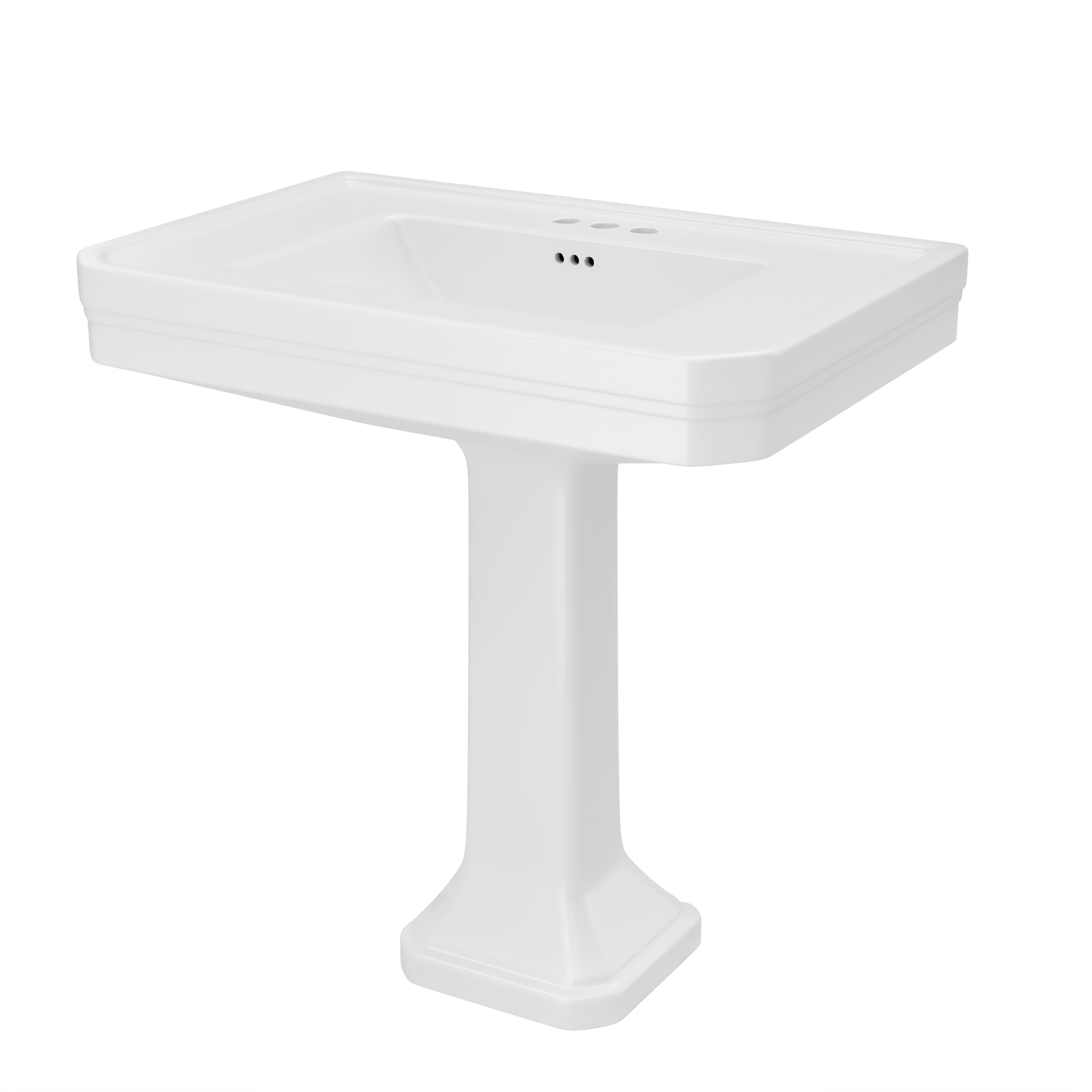 Aqua 32 Inch Porcelain Pedestal Sink