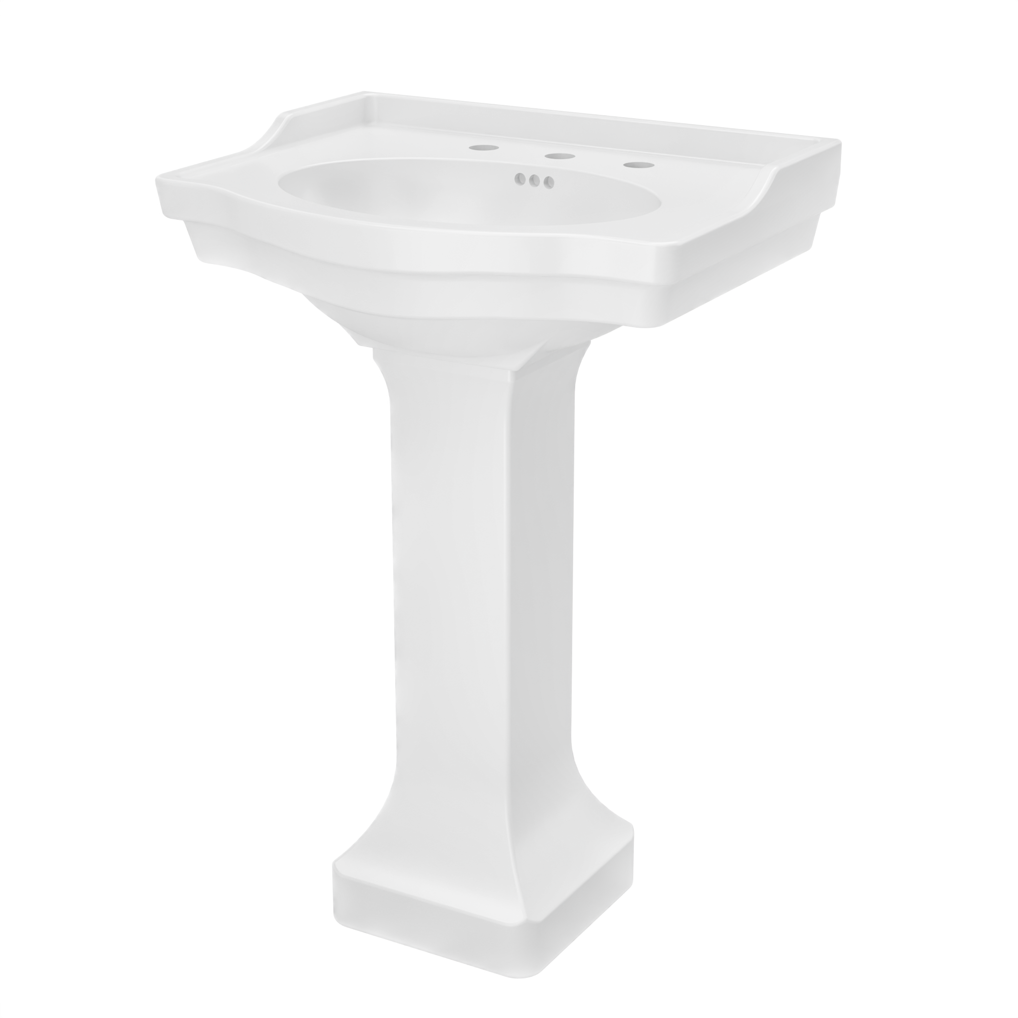 Nile 24 Inch Vitreous China Pedestal Sink