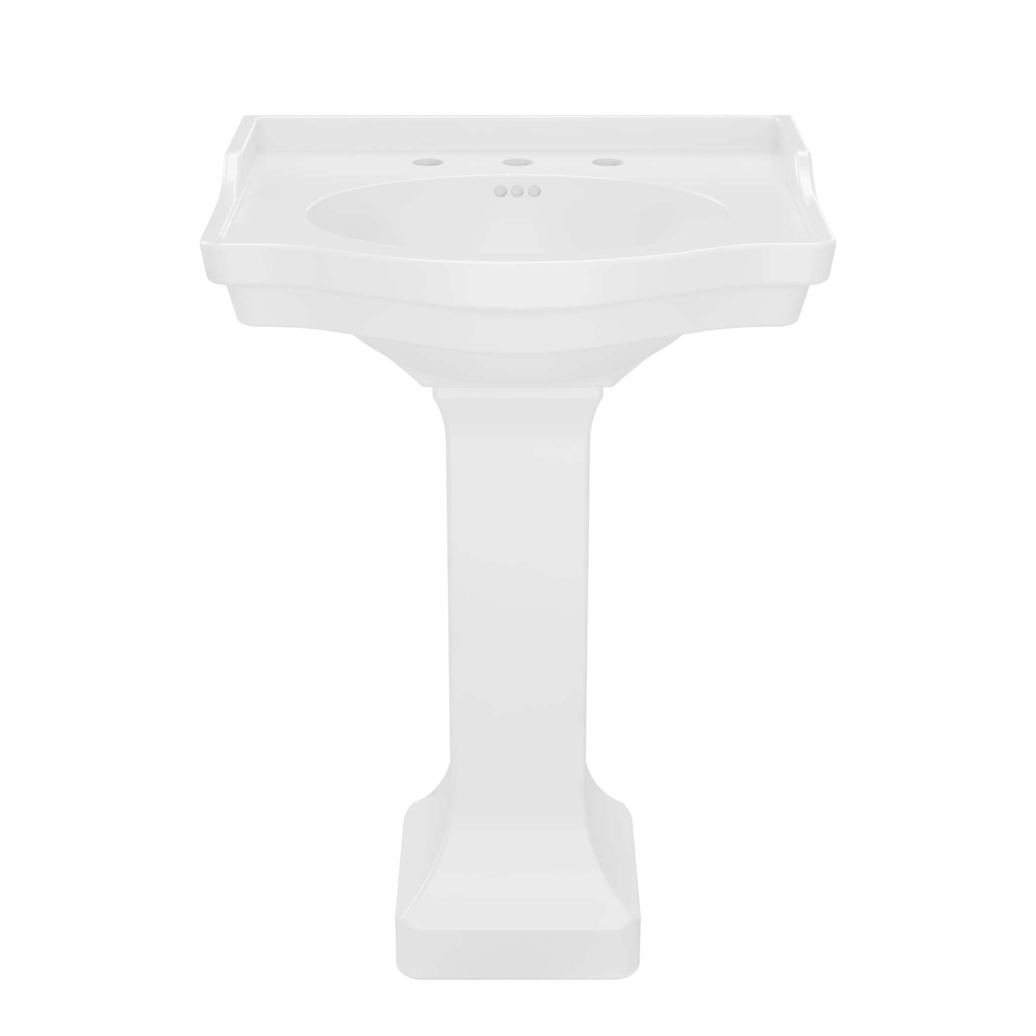 Nile 24 Inch Vitreous China Pedestal Sink