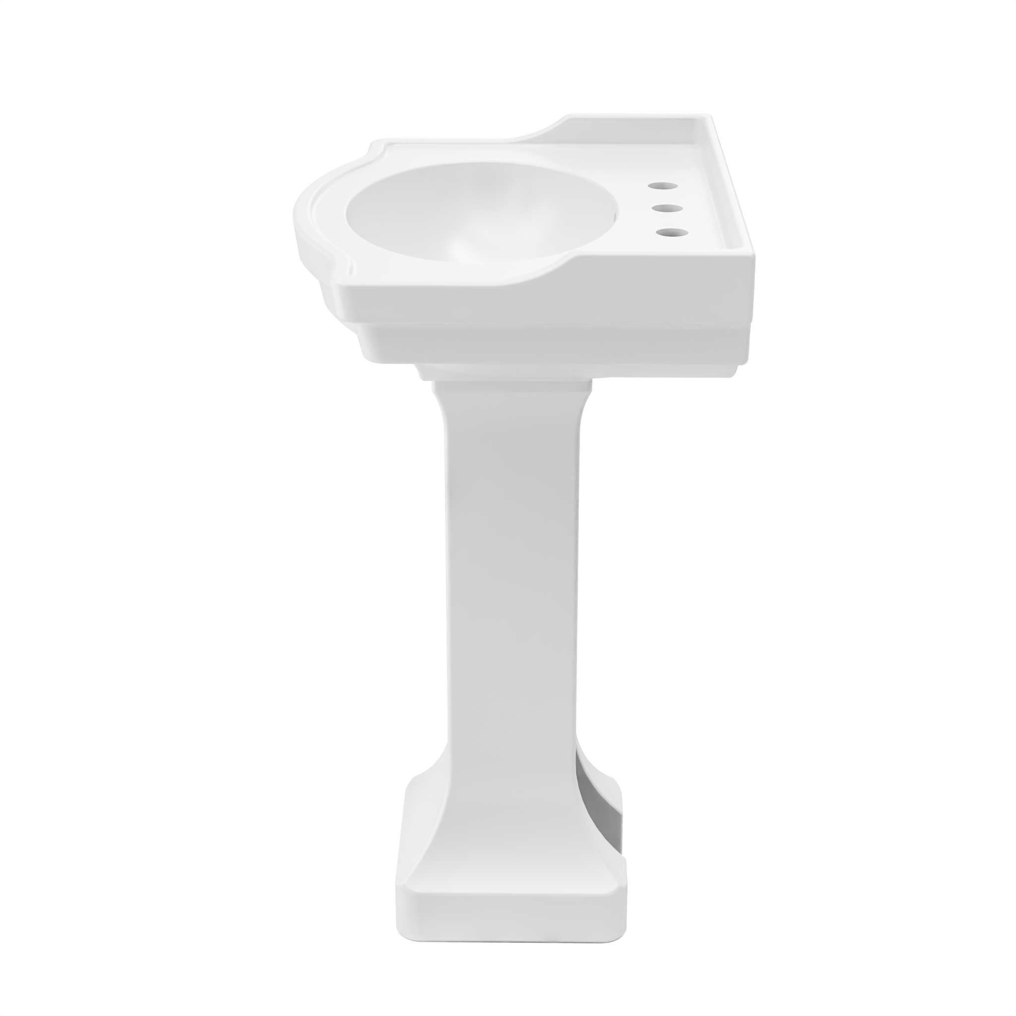 Nile 24 Inch Vitreous China Pedestal Sink