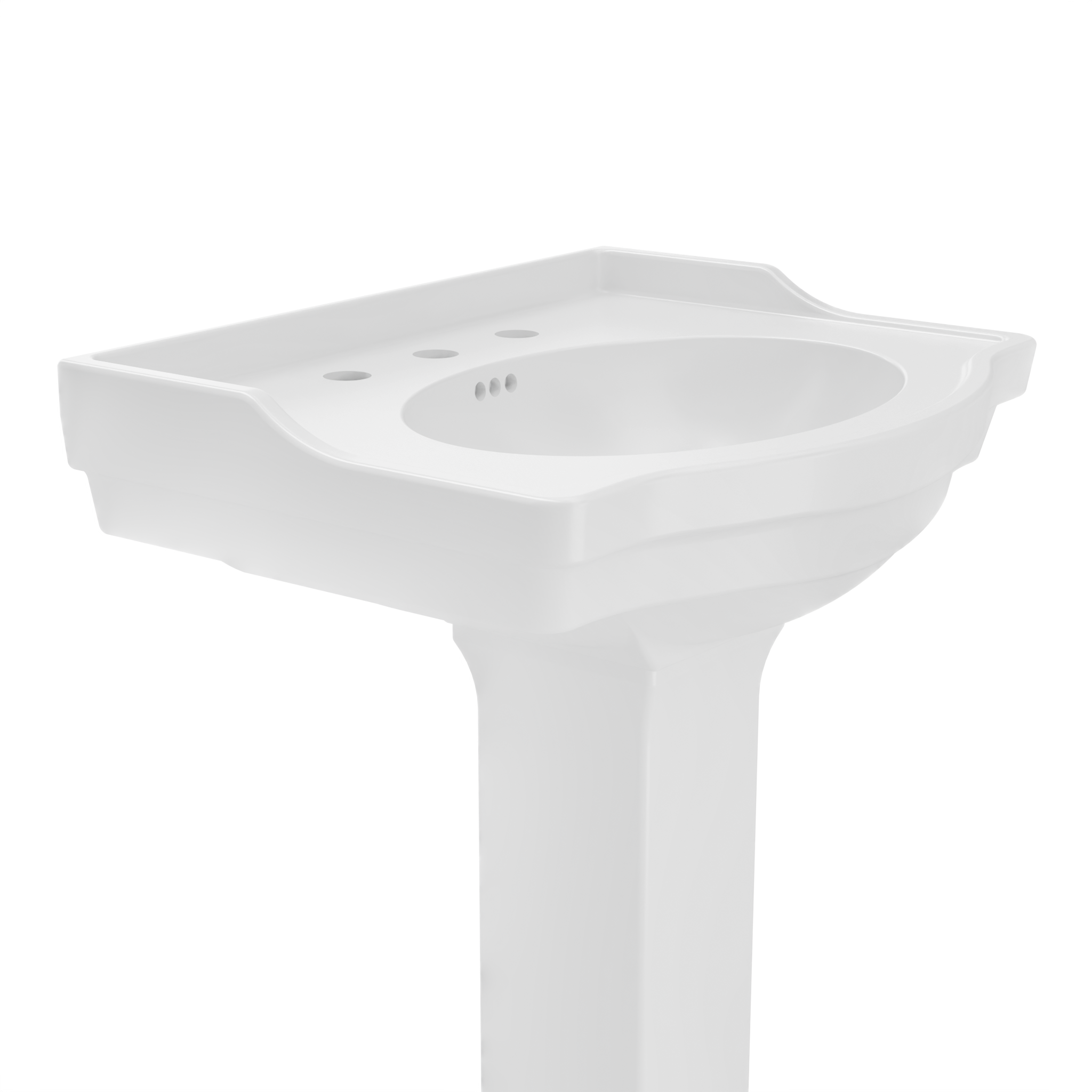 Nile 24 Inch Vitreous China Pedestal Sink
