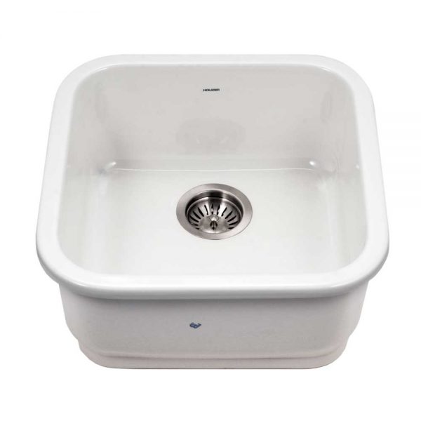 Platus Series 19" Fireclay Square Single Bowl Kitchen Sink
