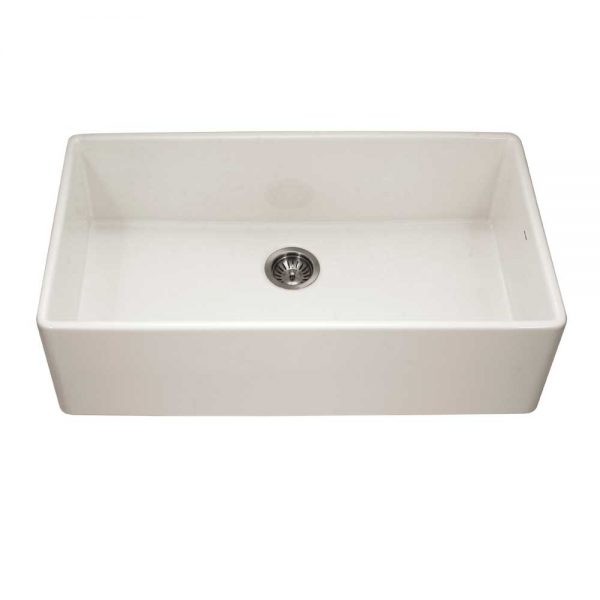 Houzer Platus 36" Fireclay Apron Front Farmhouse Single Bowl Kitchen Sink