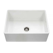 Houzer Platus 30 inch White Fireclay Apron Front Farmhouse Single Bowl Kitchen Sink - PTS-4100 WH