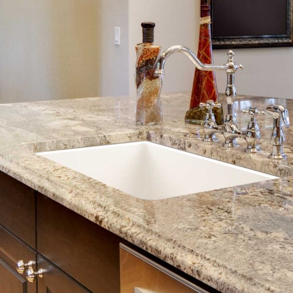 Houzer Platus 24" Fireclay Undermount Single Bowl Kitchen Sink