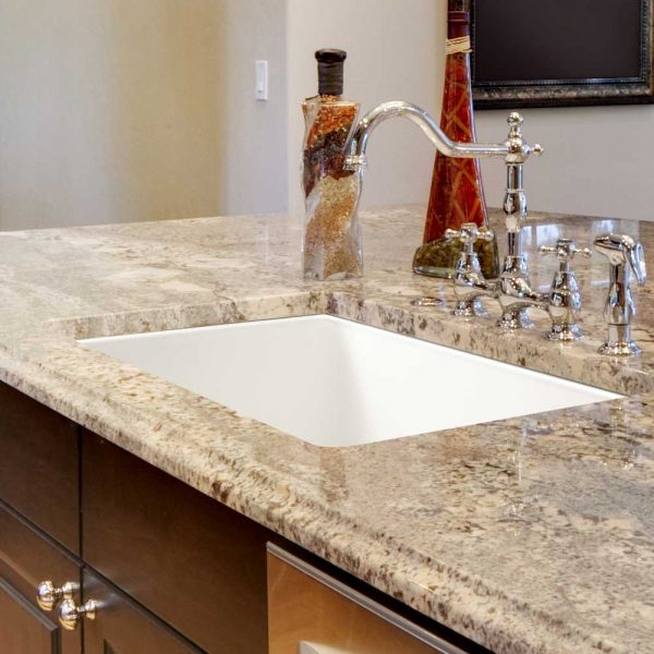 Houzer Platus 24" Fireclay Undermount Single Bowl Kitchen Sink