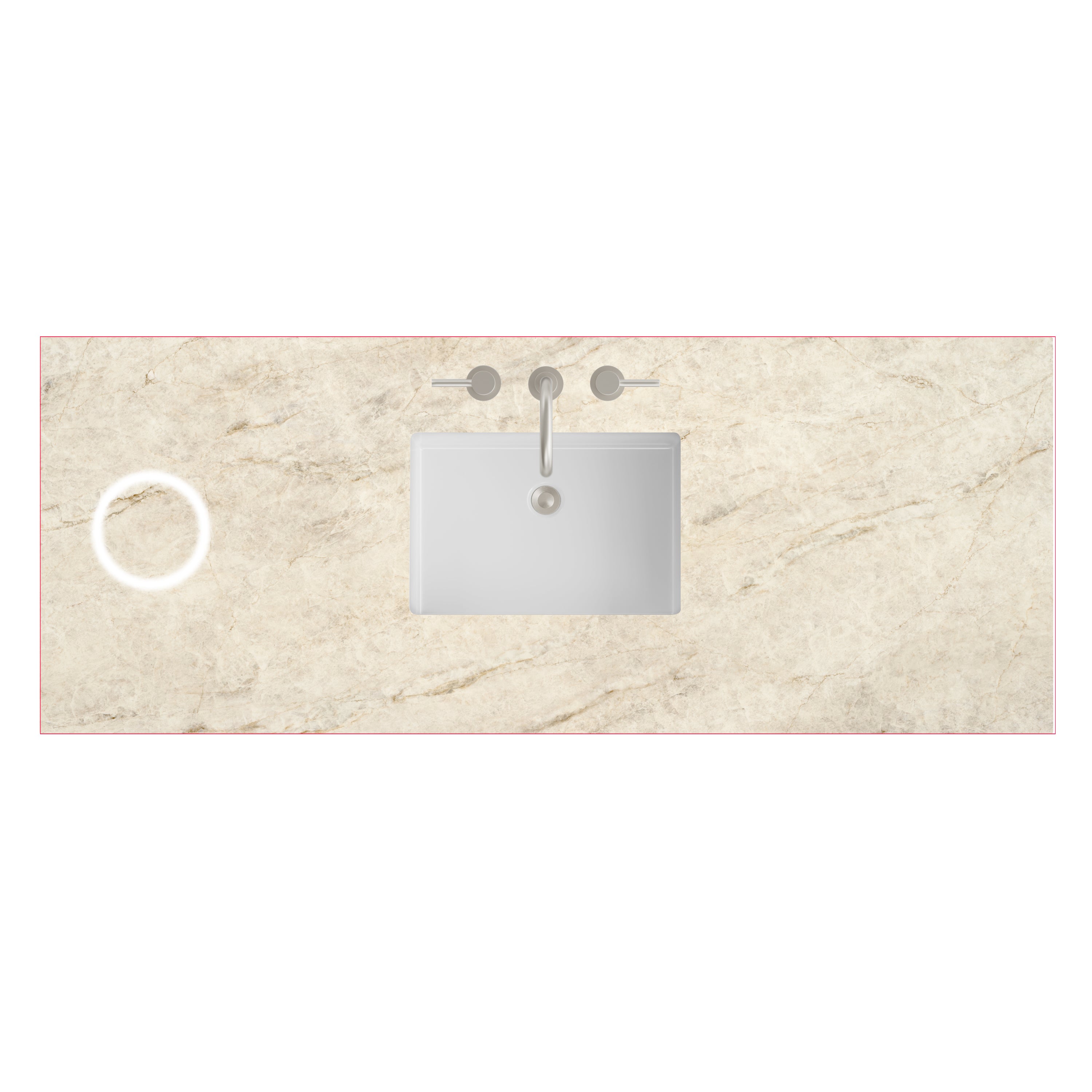 James Martin 60" Single Top with FreePower Wireless Charager, 3cm