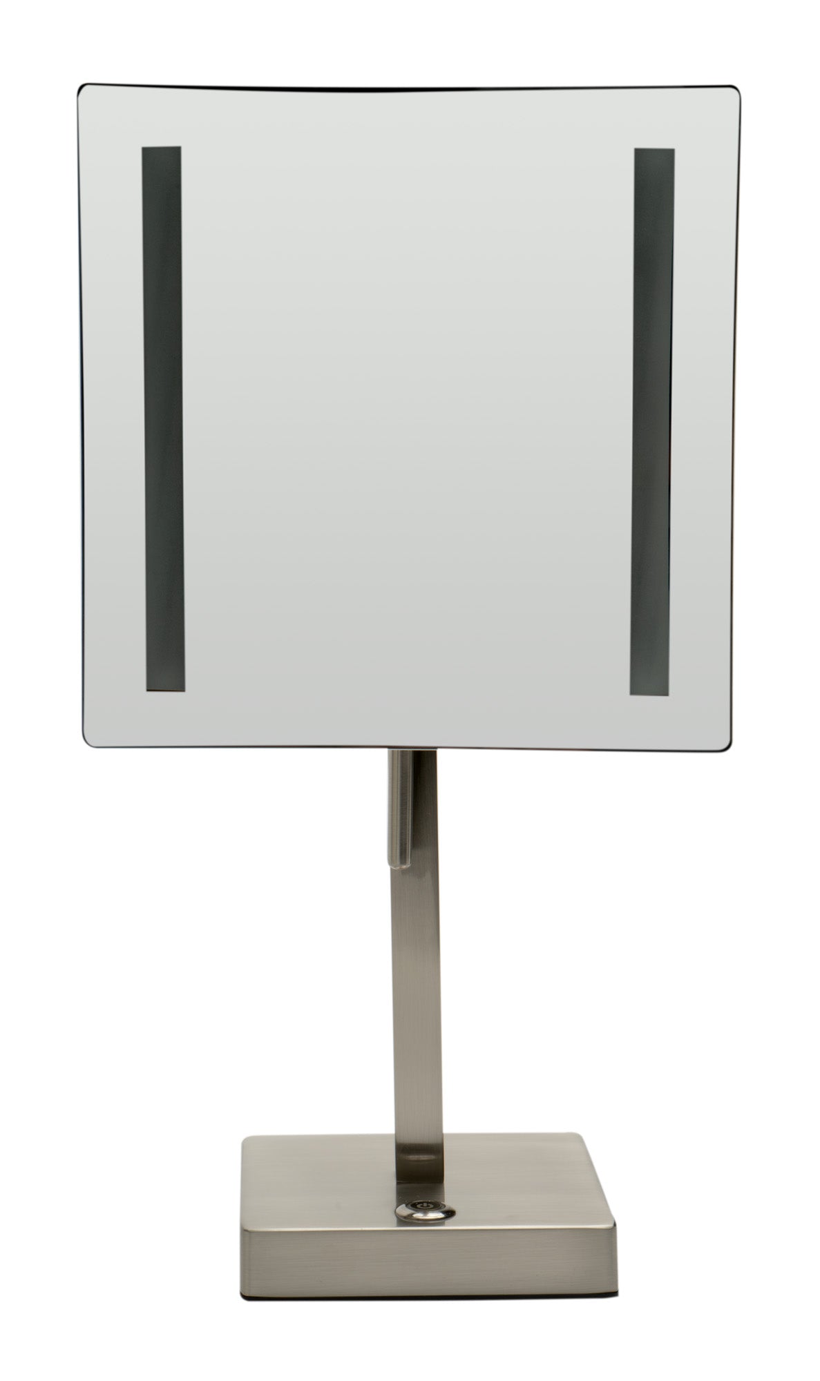 ALFI brand ABM8FLED Tabletop Square 8" 5x Magnifying Cosmetic Mirror with Light