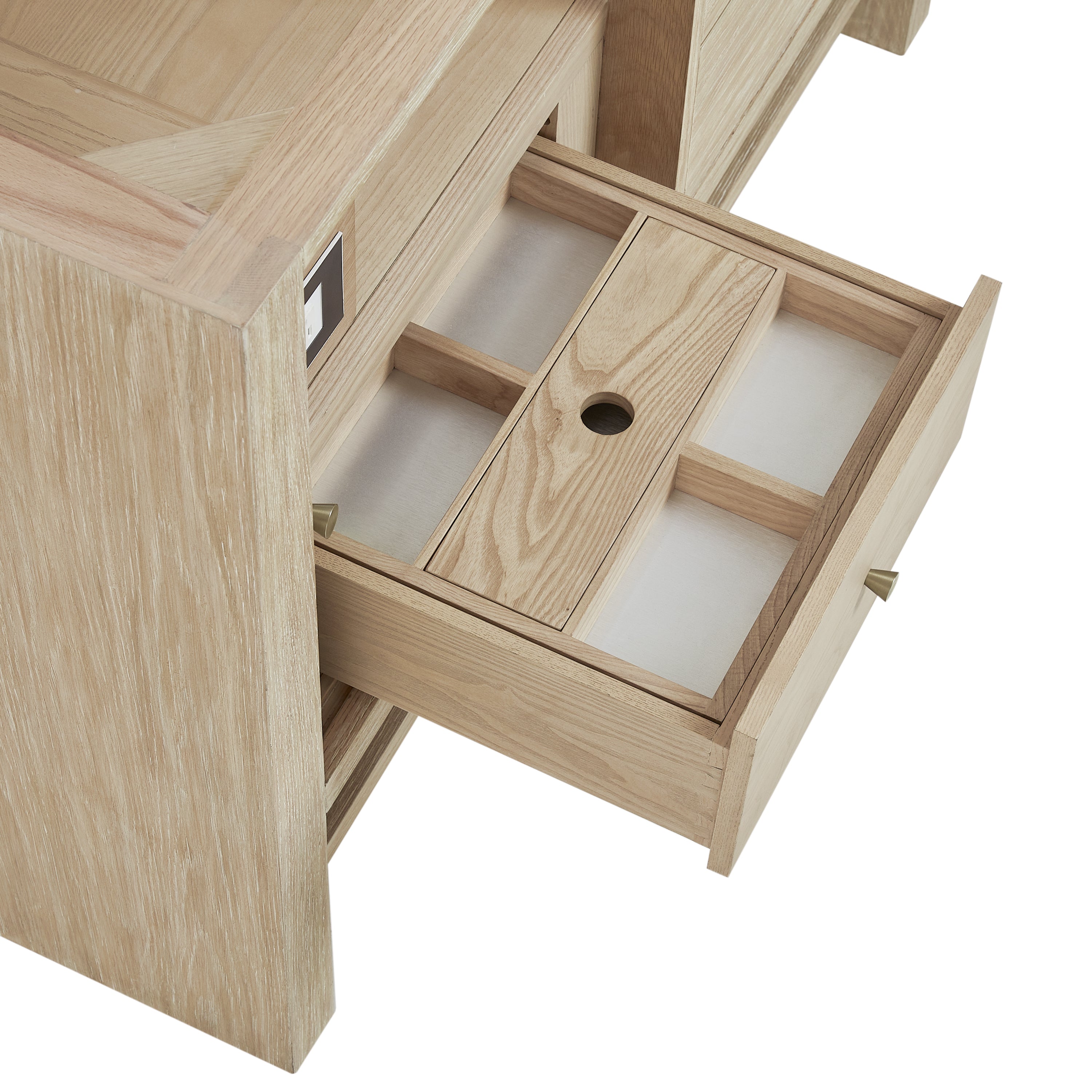 James Martin Marigot 48" Single Vanity in Sunwashed Oak with 3cm Countertop and FreePower Wireless Charger