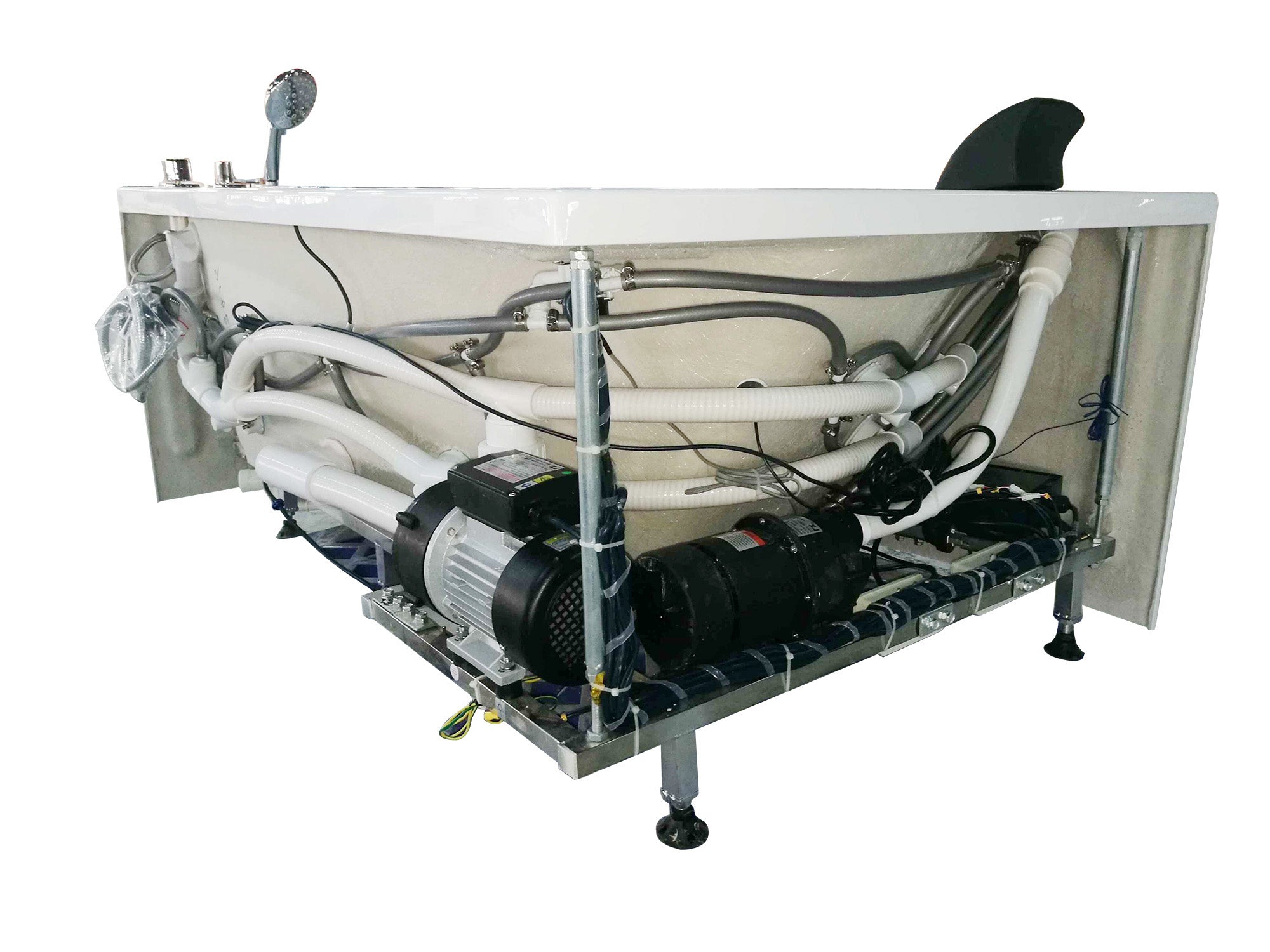 EAGO AM198ETL-R 5′ Acrylic Whirlpool Corner Bathtub with Glass Front