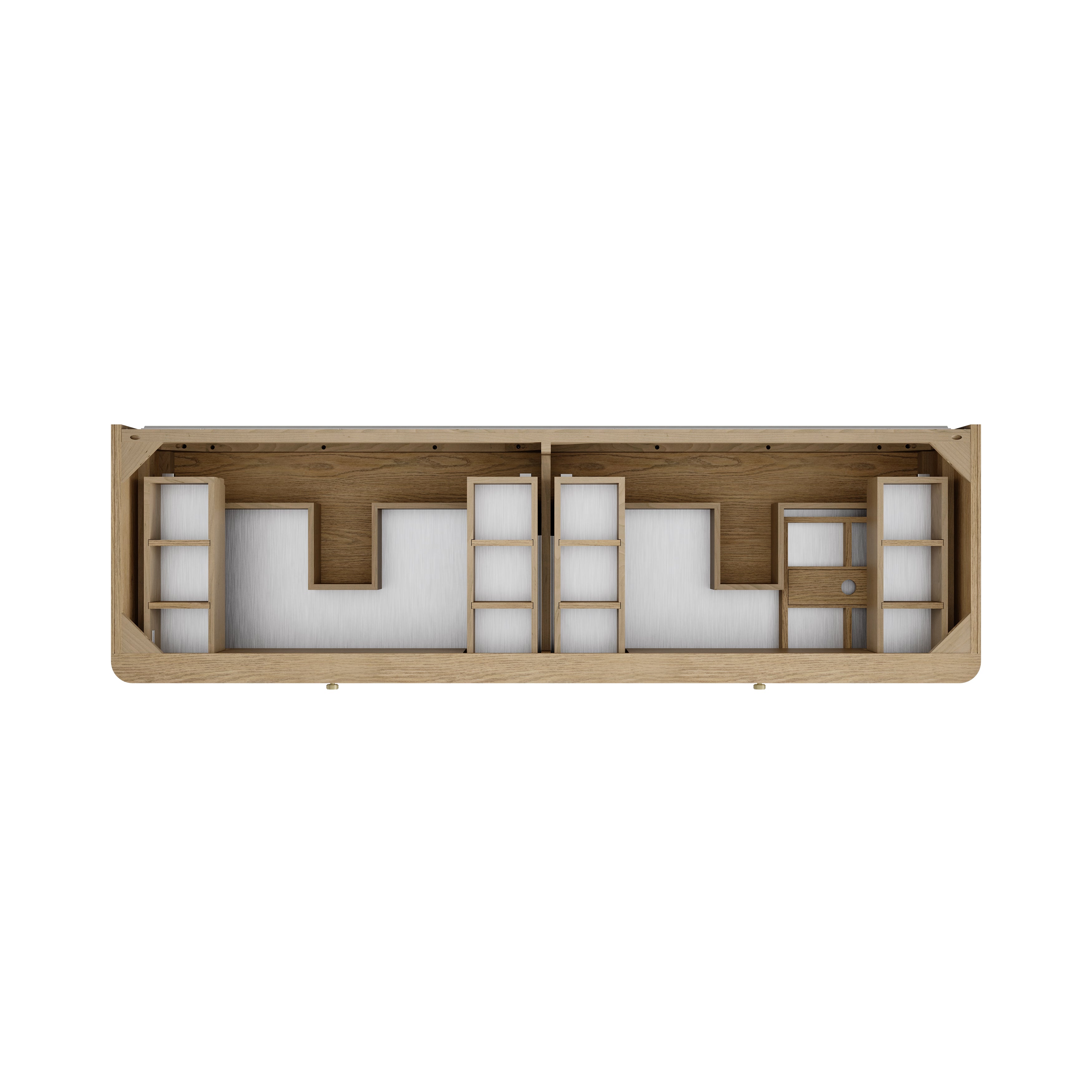 James Martin Allamari 72" Double Vanity in Dune Mist with 3cm Countertop
