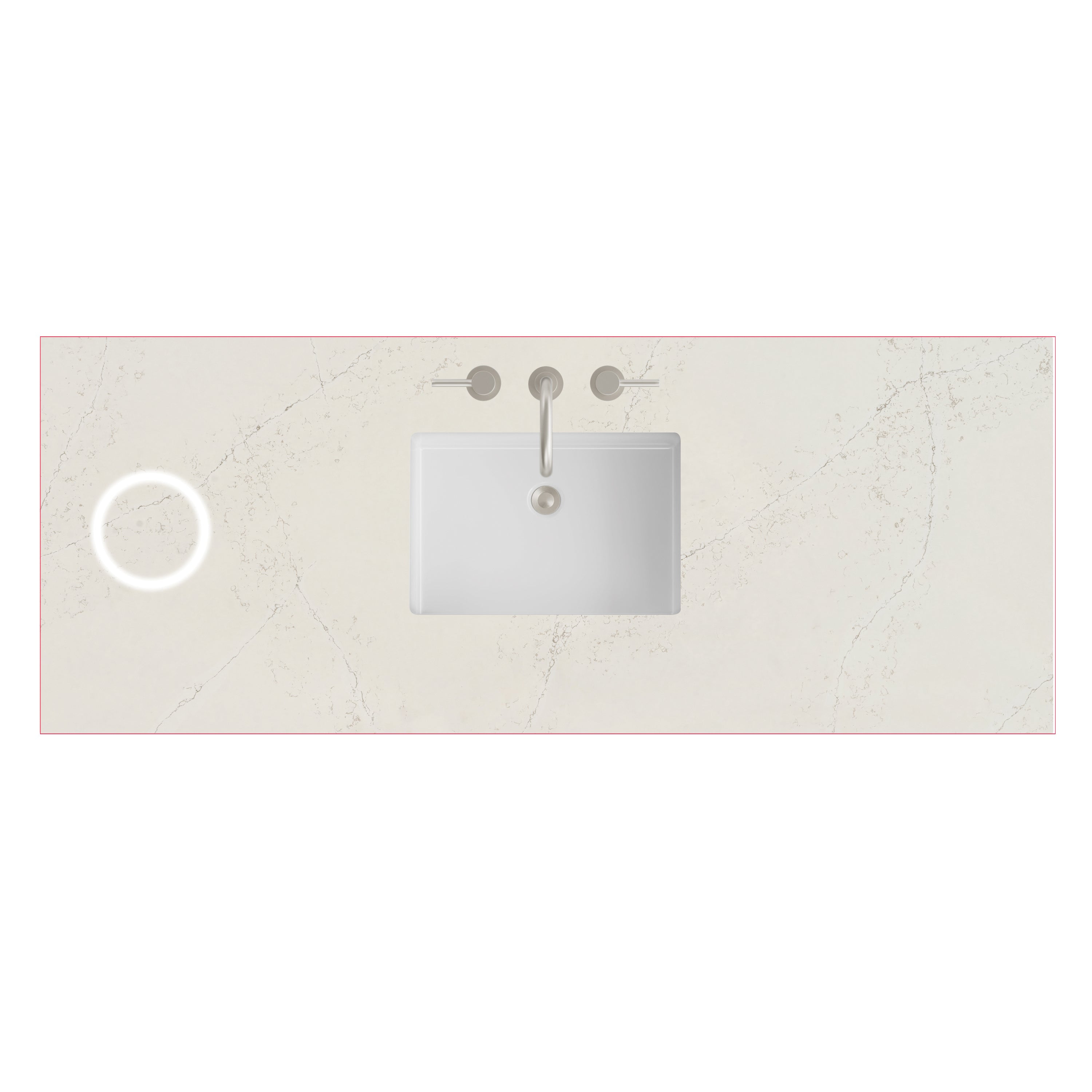 James Martin 60" Single Top with Sink & FreePower Wireless Charger, 3cm