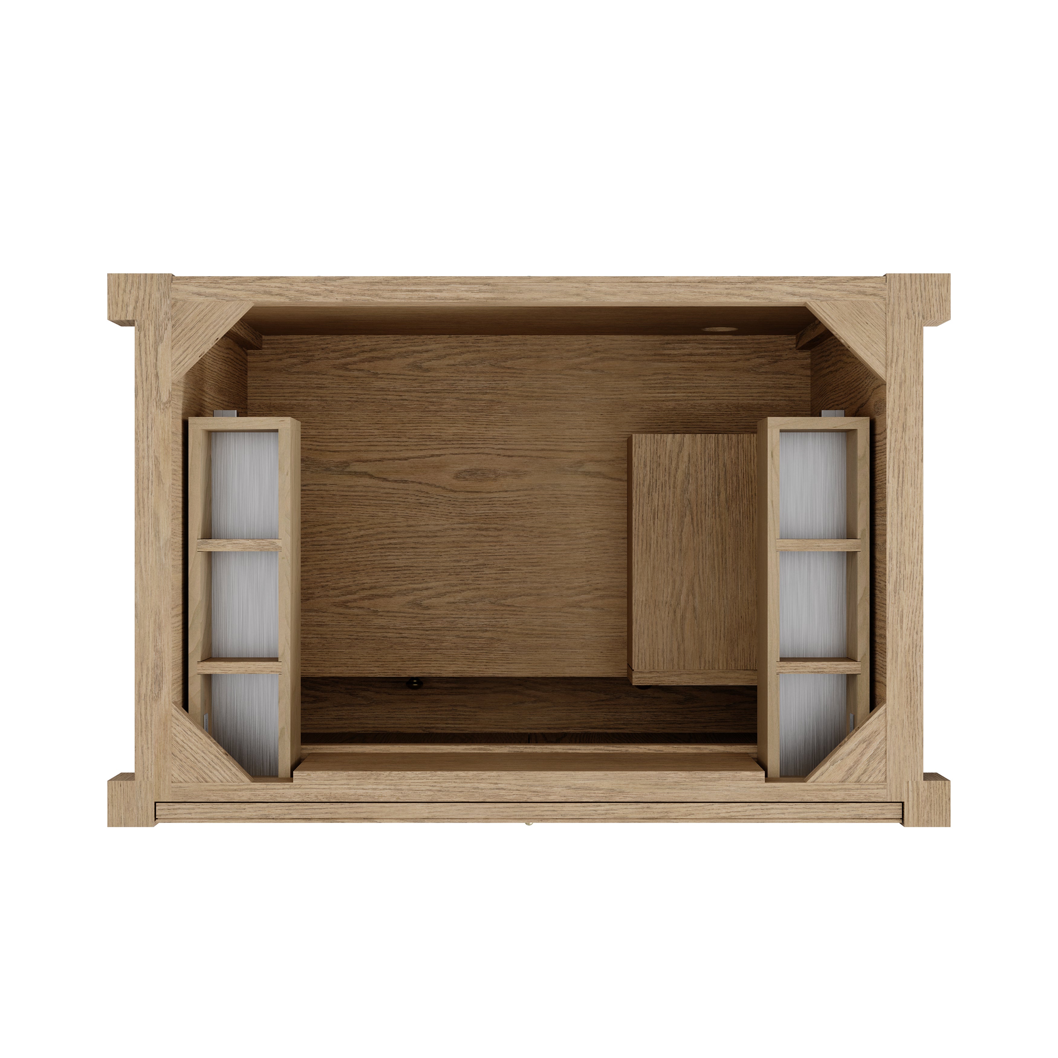 James Martin Kinnsden 36" Single Vanity in Weathered Oak with 3cm Countertop