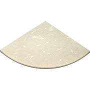 Quartz Super Beige Polished Corner Shelf 9"X9" Both Sides Polished