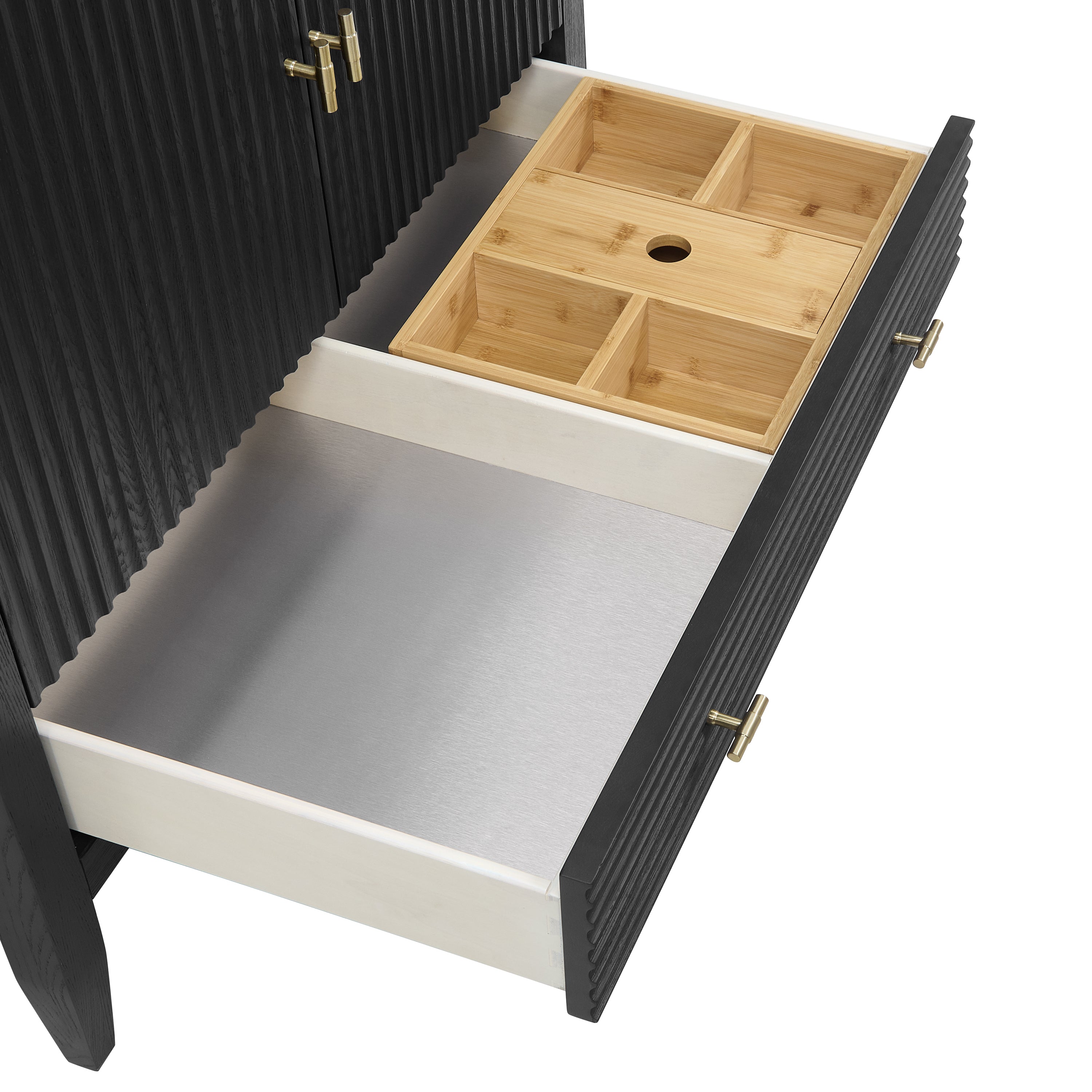 James Martin Myrrin 36" Vanity in Carbon Oak with 3cm Countertop