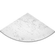 Quartz Carrara Polished Corner Shelf 9"X9" Both Sides Polished