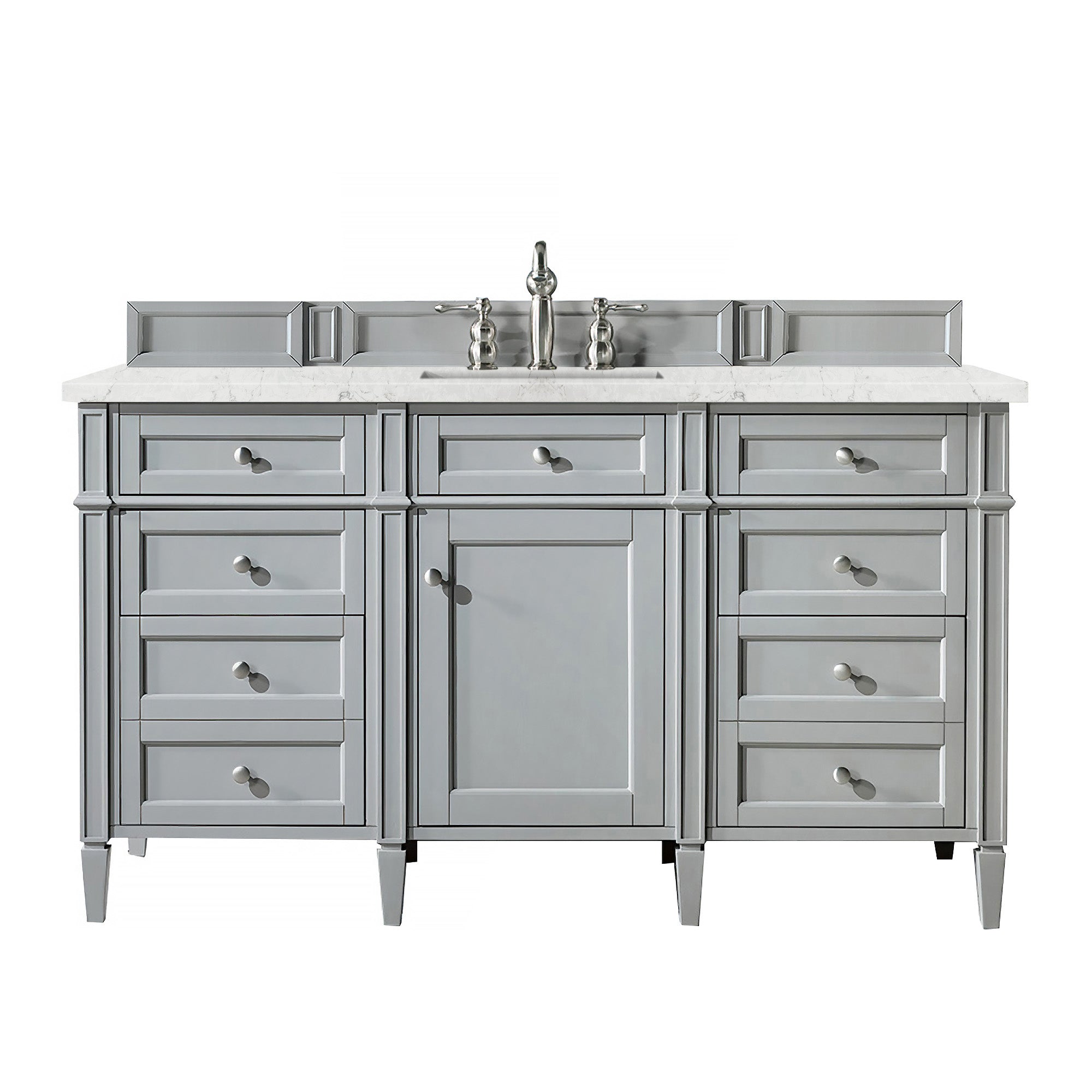James Martin Brittany 60" Single Vanity in Urban Gray with 3cm Countertop