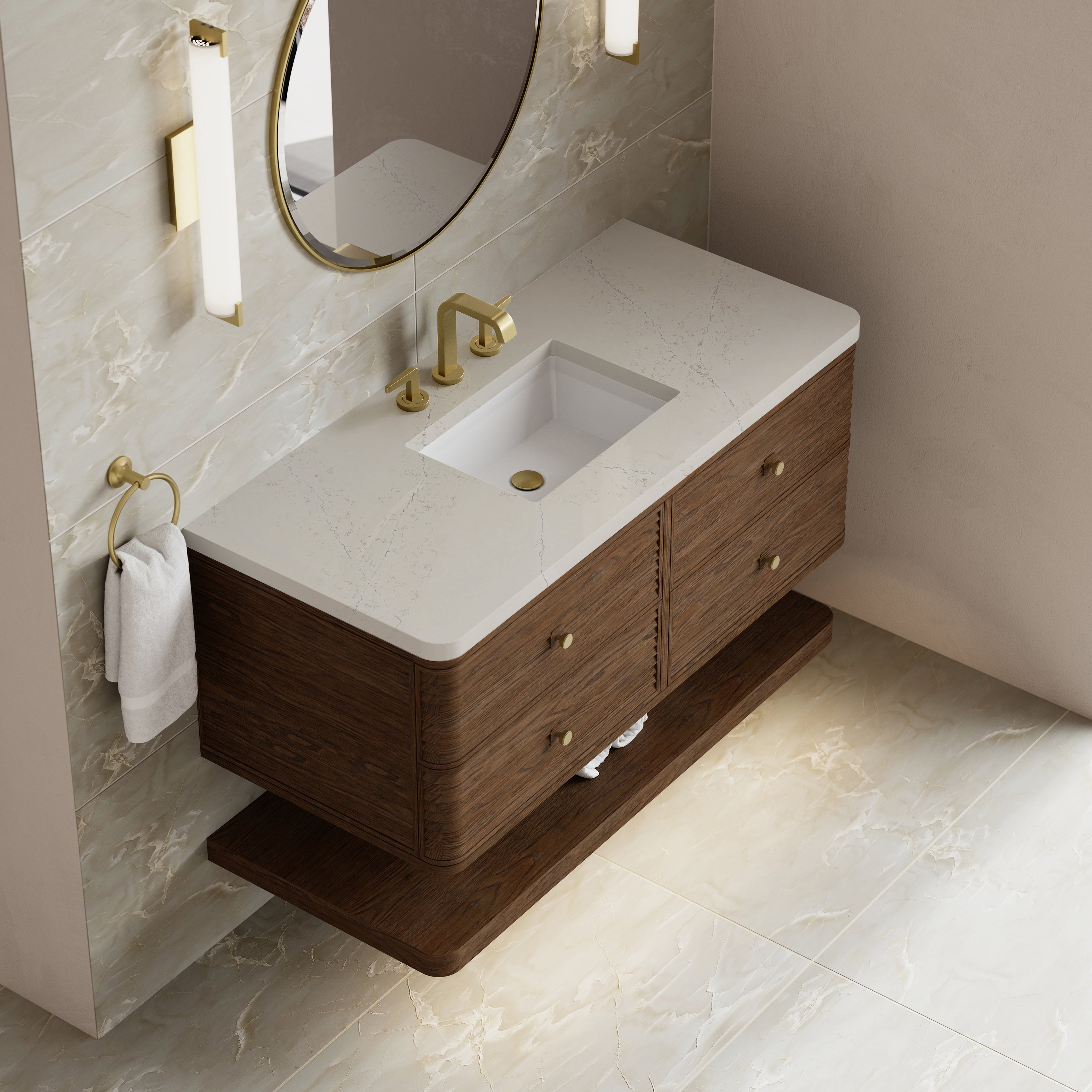 James Martin Allamari 48" Single Vanity in Sable with 3cm Countertop