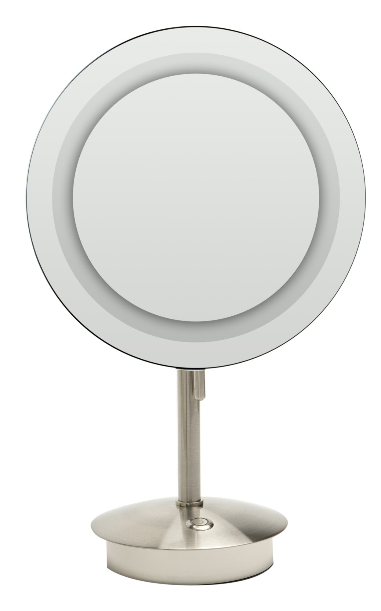 ALFI brand ABM9FLED Tabletop Round 9" 5x Magnifying Cosmetic Mirror with Light
