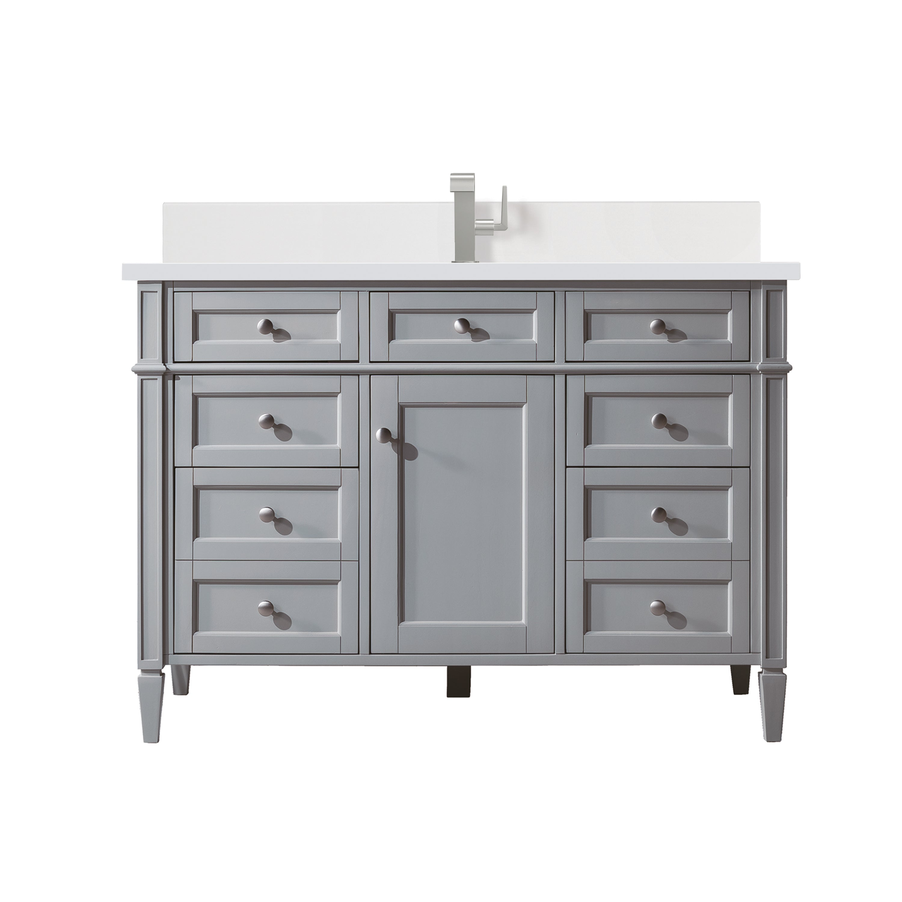 James Martin Brittany 48" Single Vanity in Urban Gray with 3cm Countertop