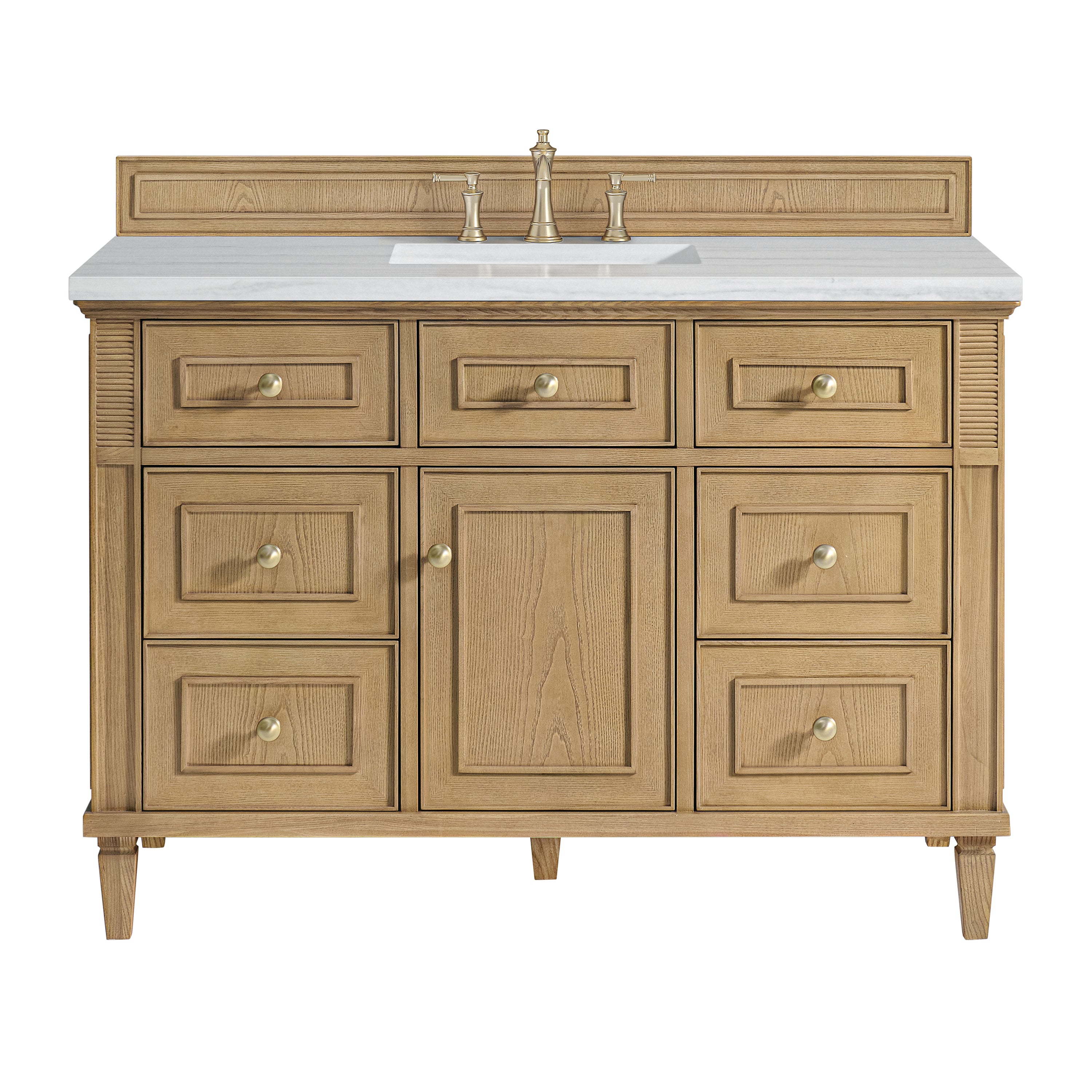 James Martin Lorelai 48" Single Vanity in Light Natural Oak with 3cm Countertop
