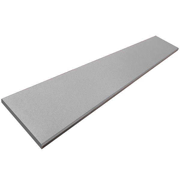 Quartz Super Gray Polished Door Threshold Saddle 6"X36" Both Sides Beveled