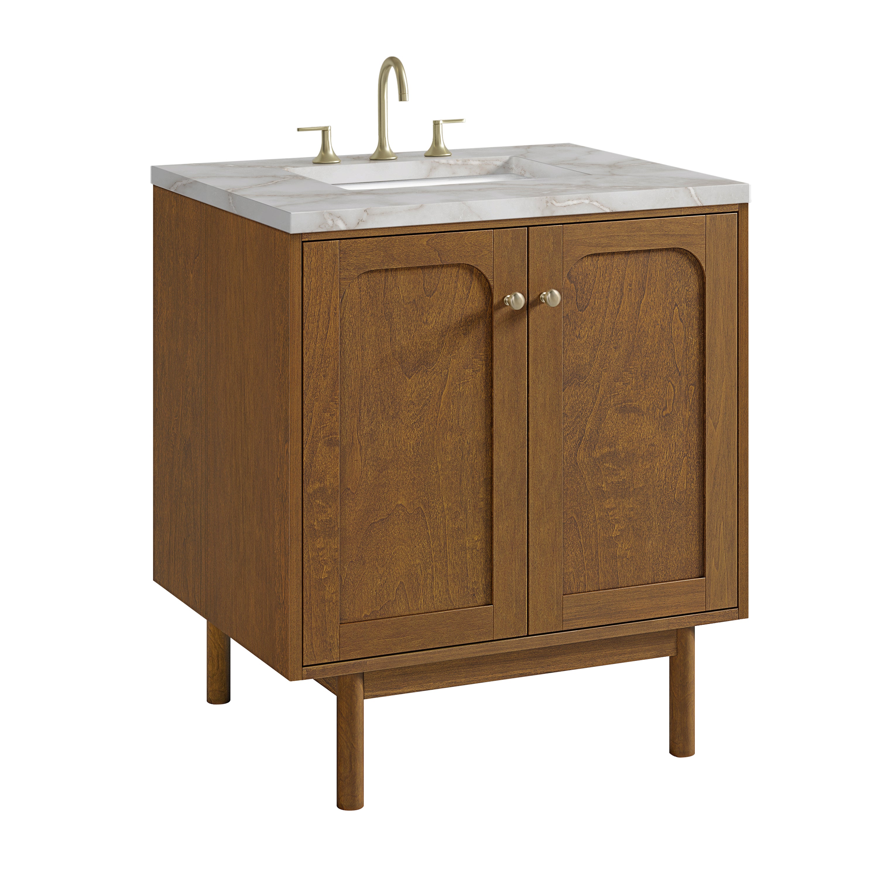 James Martin Laurent 30" Single Vanity in Honey Oak with 3cm Countertop