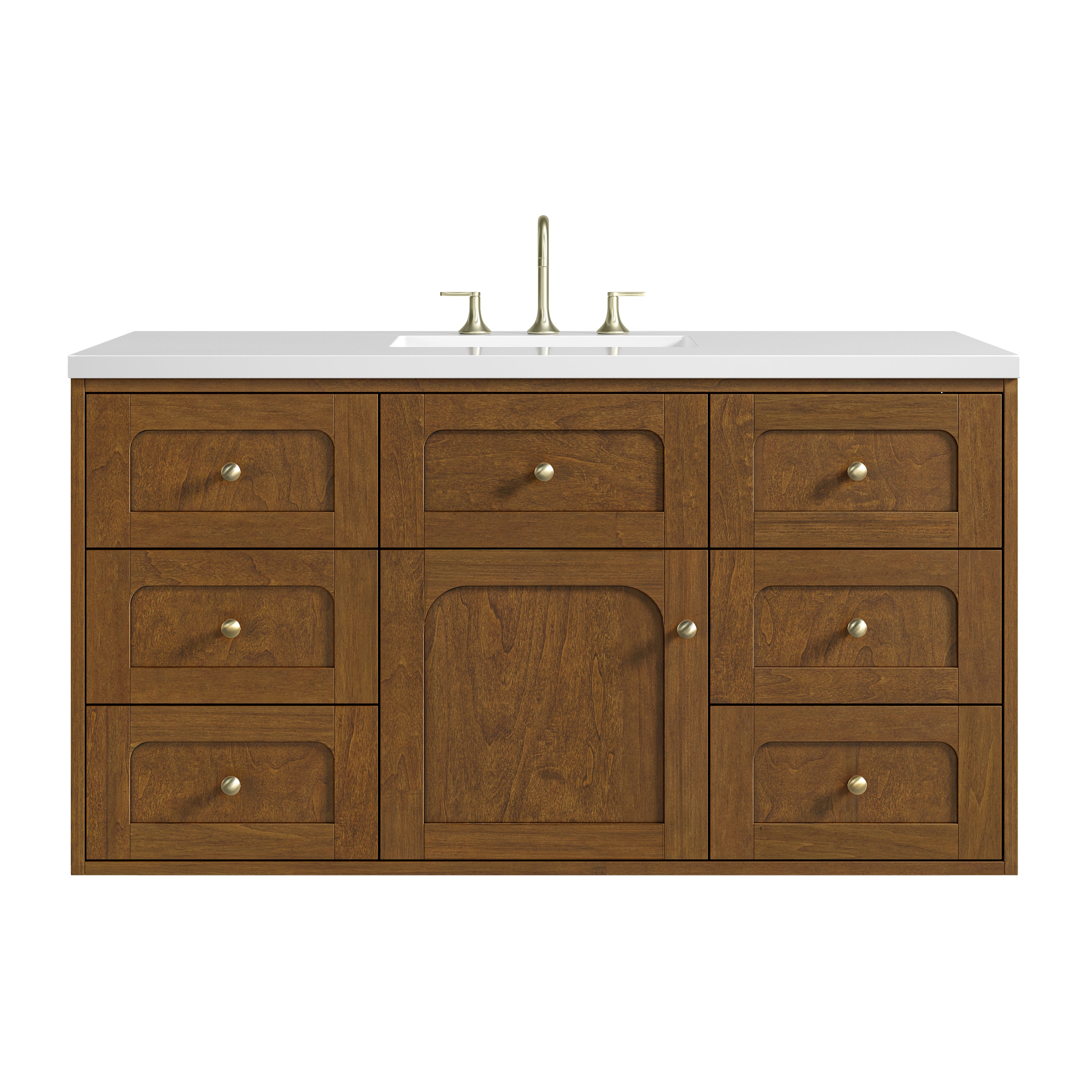 James Martin Laurent 48" Single Vanity in Honey Oak with 3cm Countertop