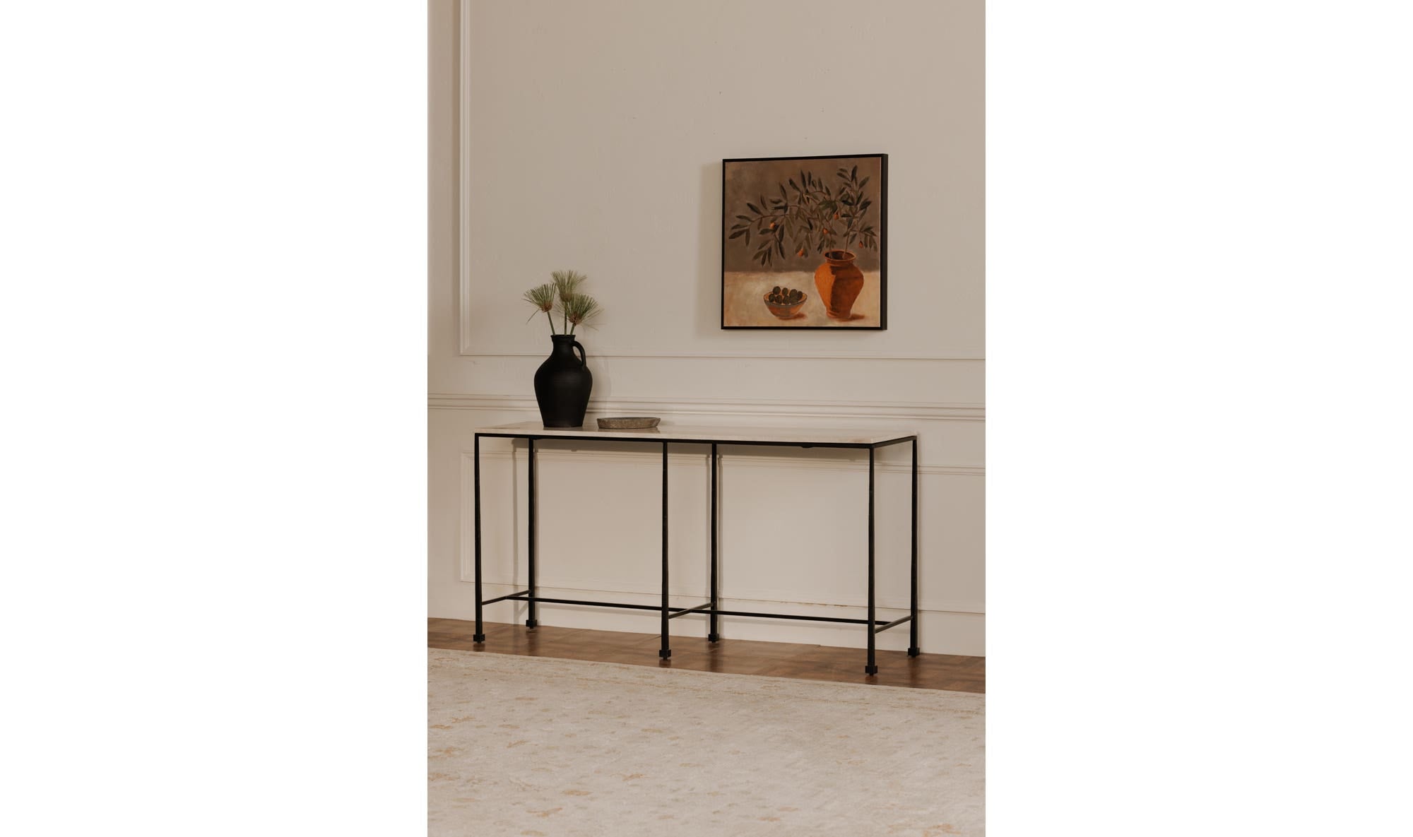 Moes River Console Table Botticino Marble QJ-1023