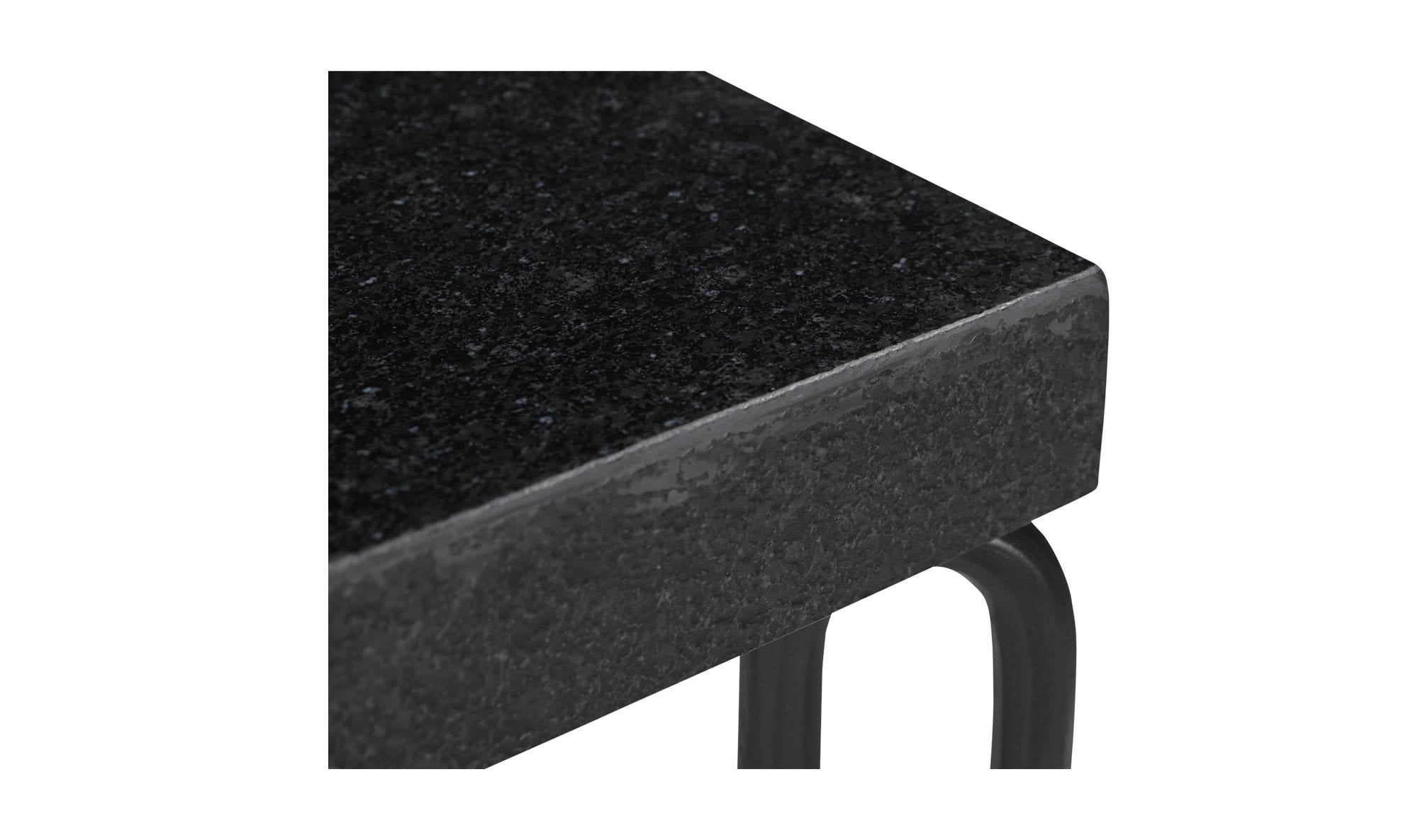 Moes Getty Side Table Black Granite QJ-1025