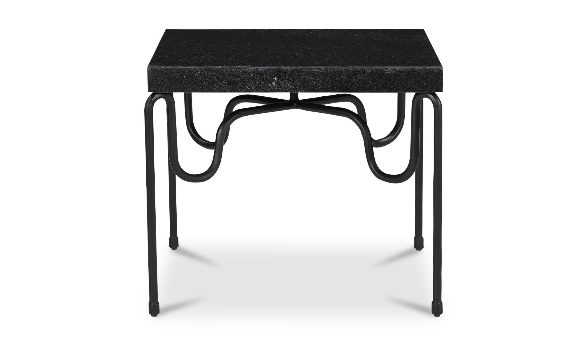 Moes Getty Side Table Black Granite QJ-1025