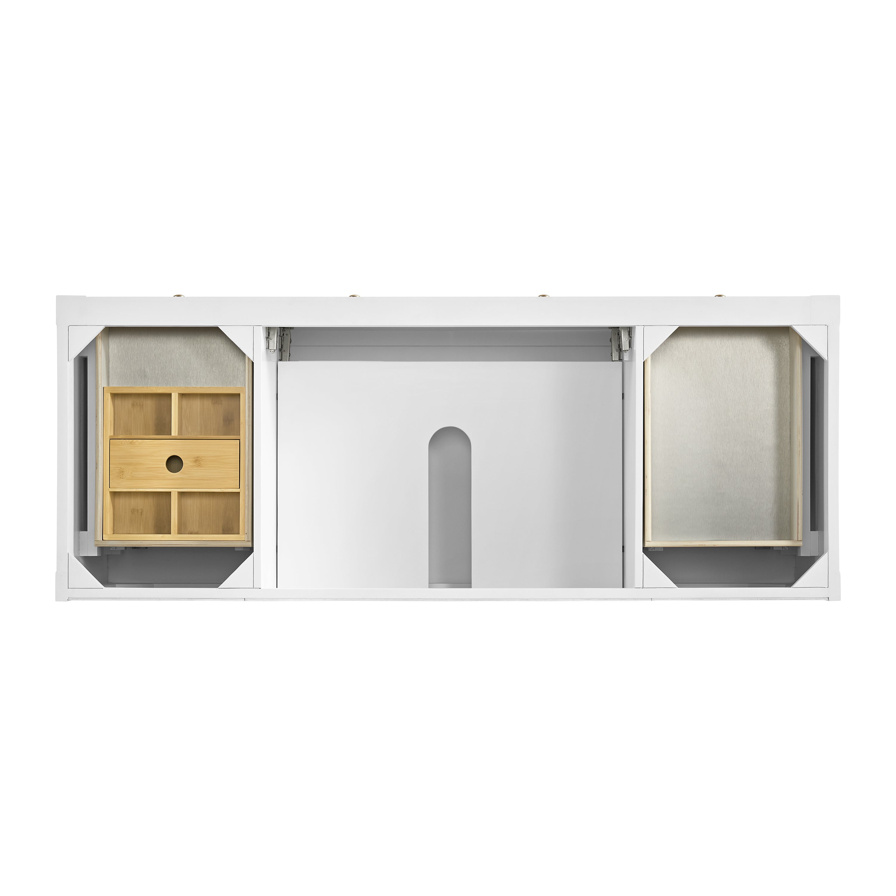 James Martin Breckenridge 60" Single Vanity in Bright White with 3cm Countertop