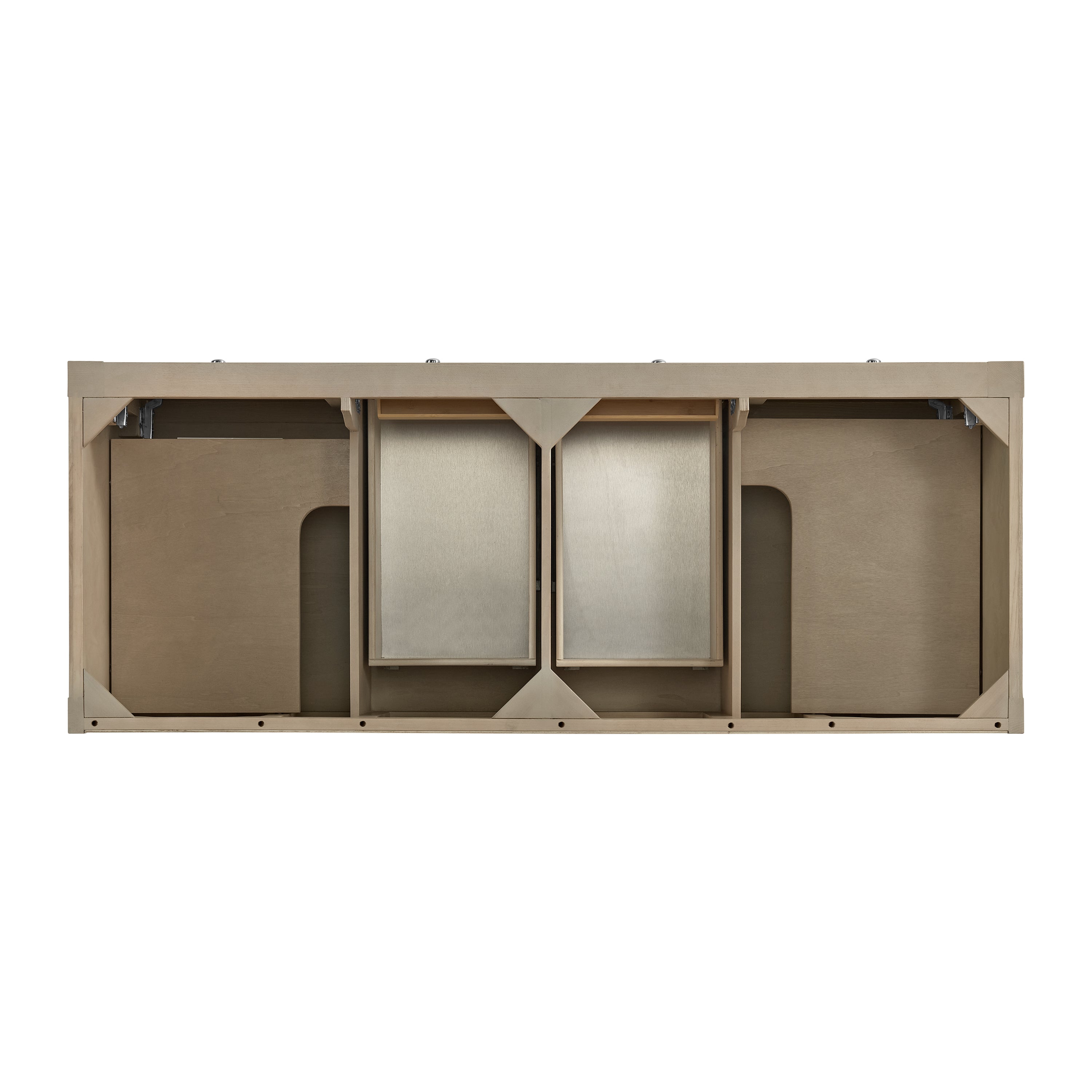 James Martin Breckenridge 60" Double Vanity in Whitewashed Oak with 3cm Countertop