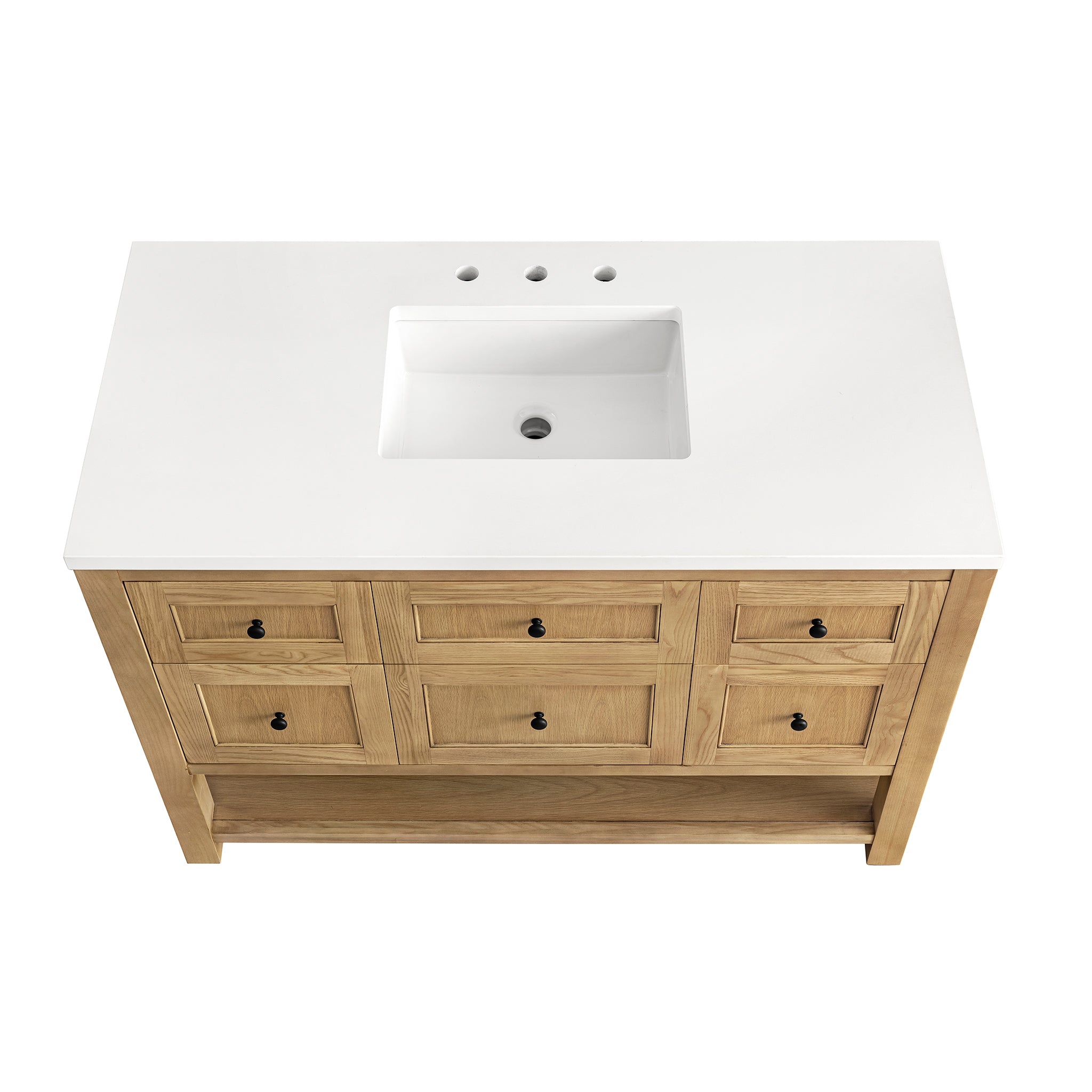 James Martin Breckenridge 48" Single Vanity in Light Natural Oak with 3cm Countertop