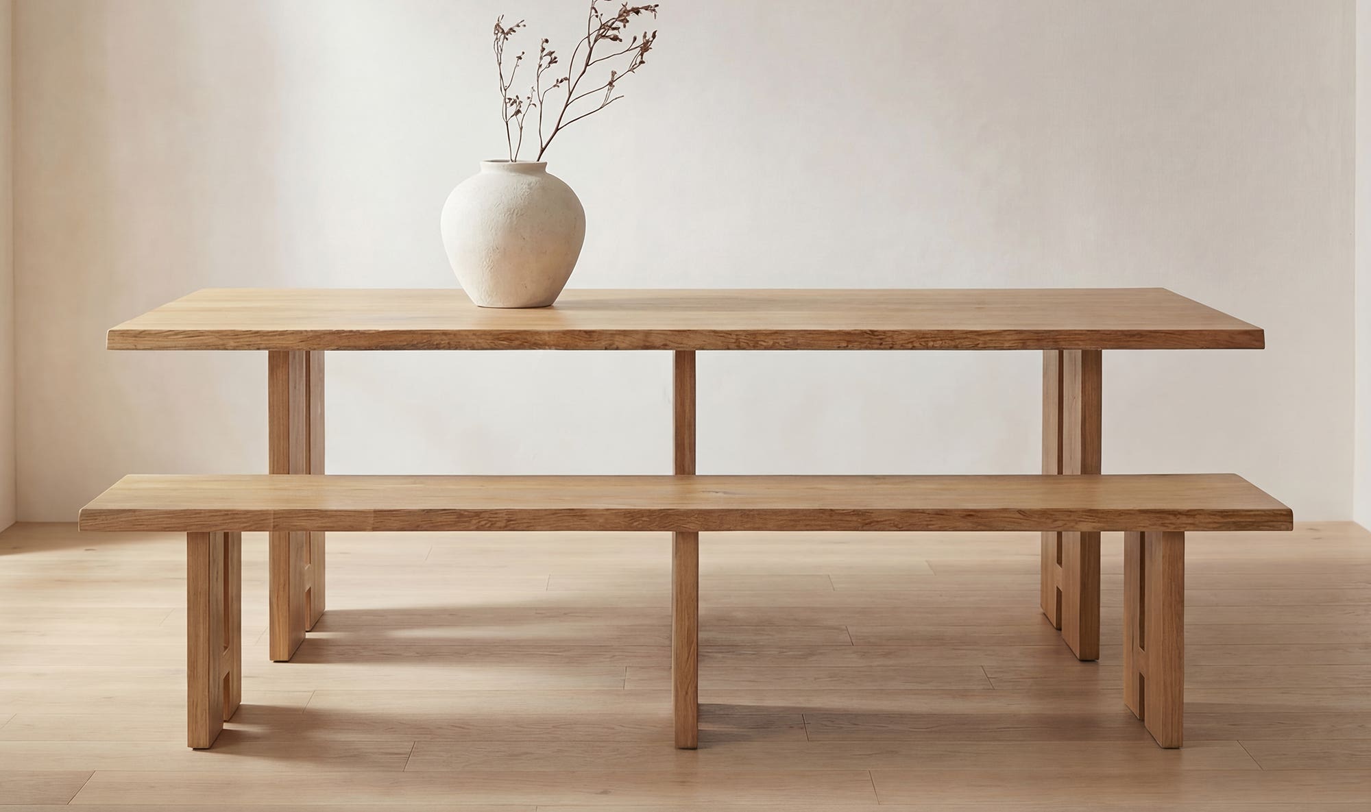 Moes Tessa Dining Bench Natural QM-1010