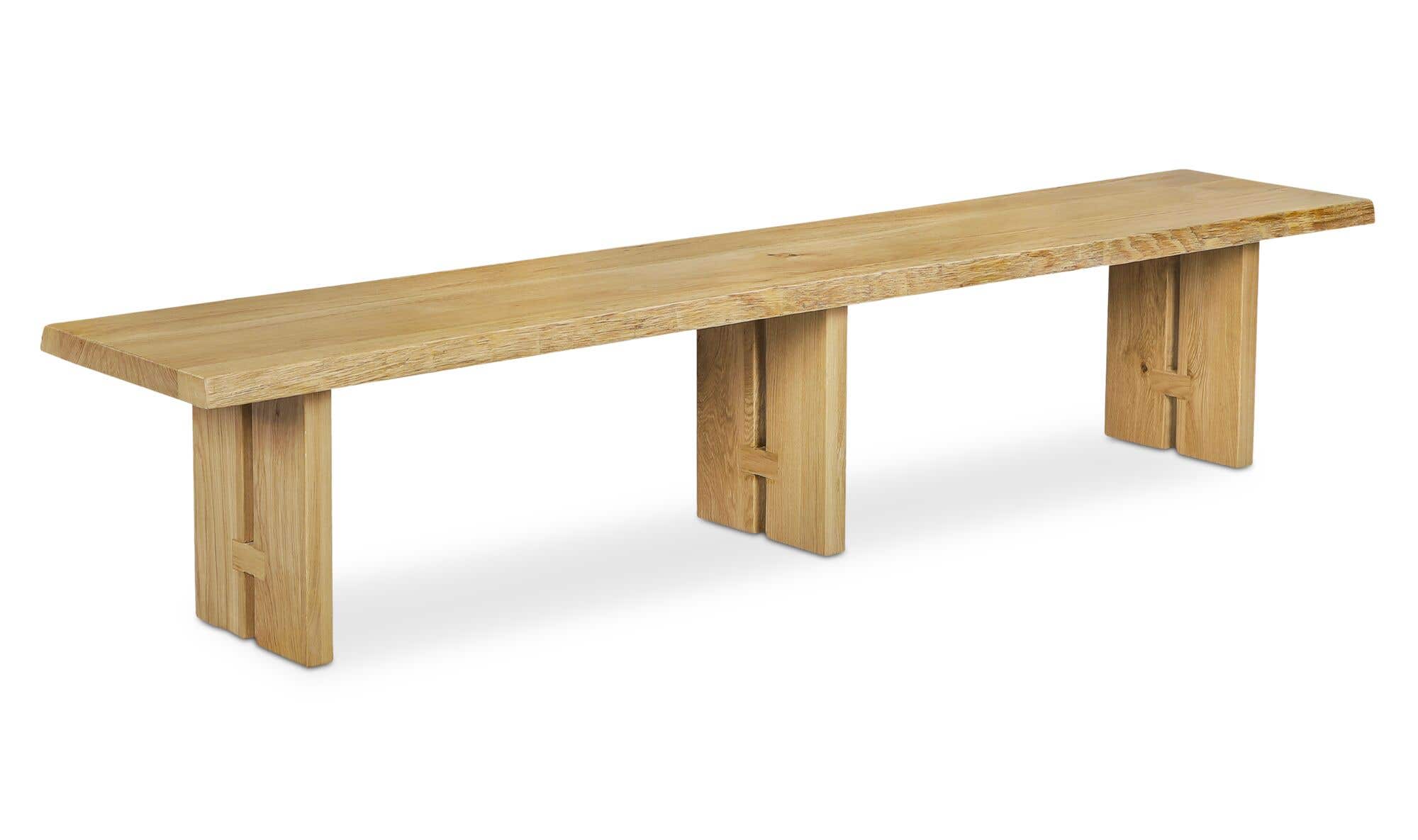 Moes Tessa Dining Bench Natural QM-1010