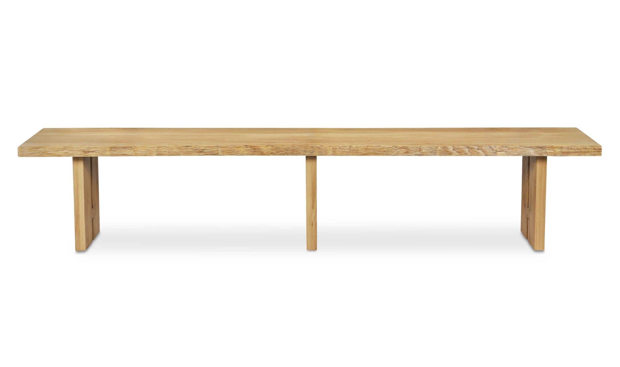 Moes Tessa Dining Bench Natural QM-1010